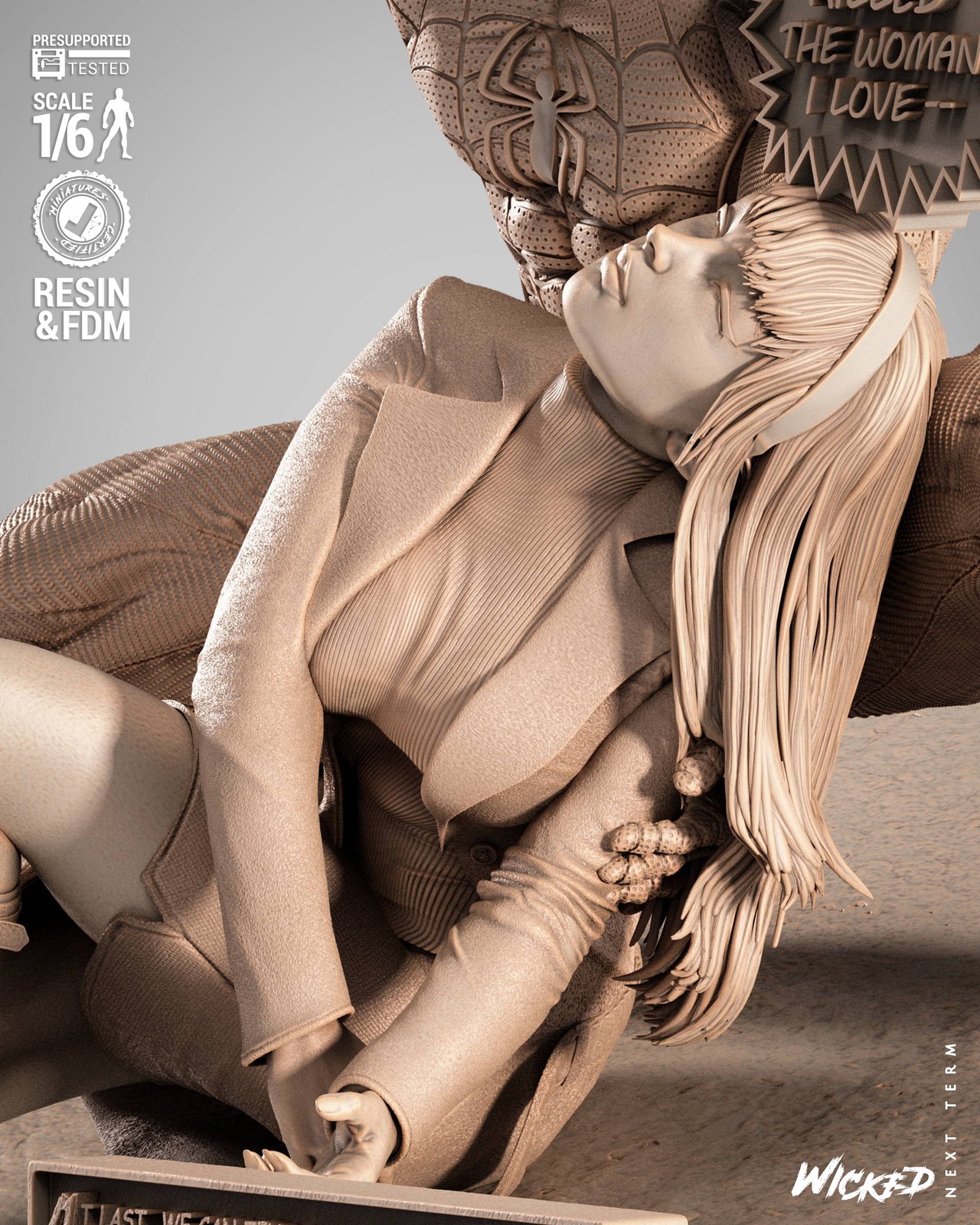 Marvel Spiderman and Gwen Stacy Diorama - Image 3