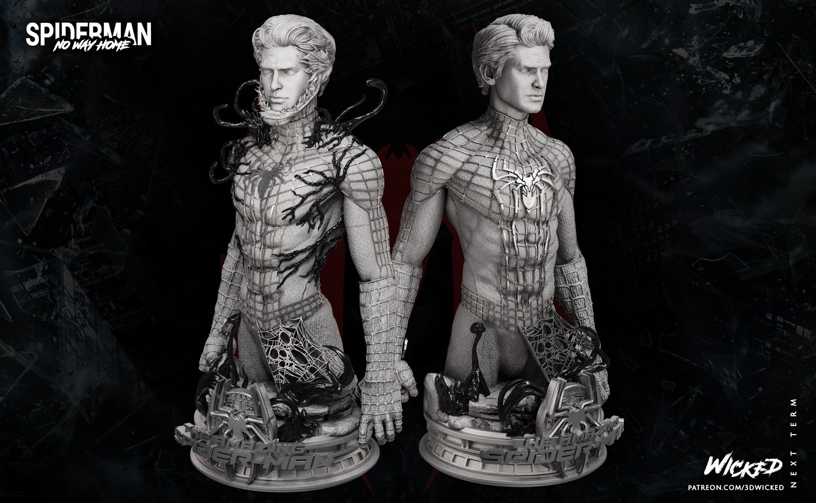 Marvel Spiderman Garfield Bust