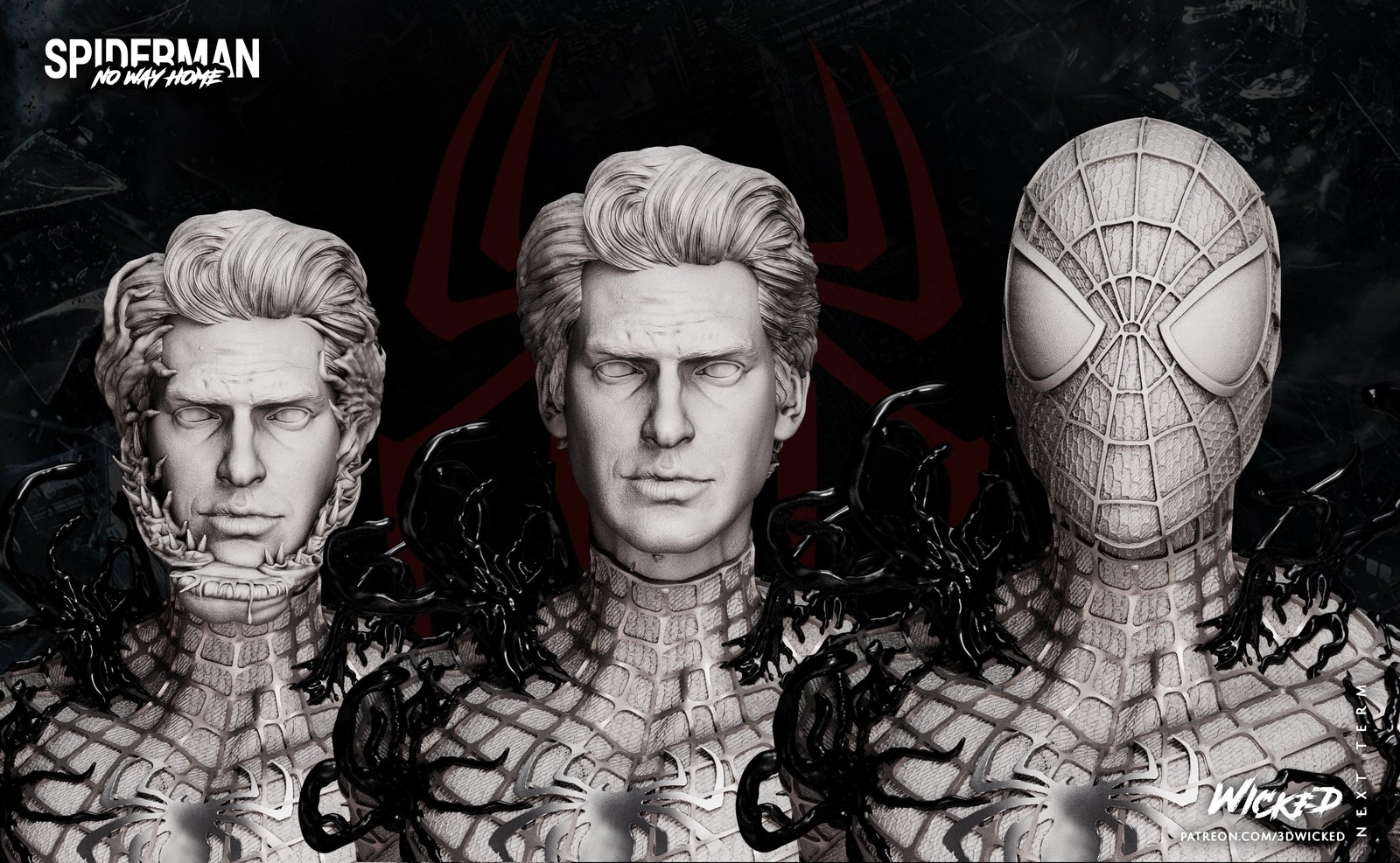 Marvel Spiderman Garfield Bust - Image 2