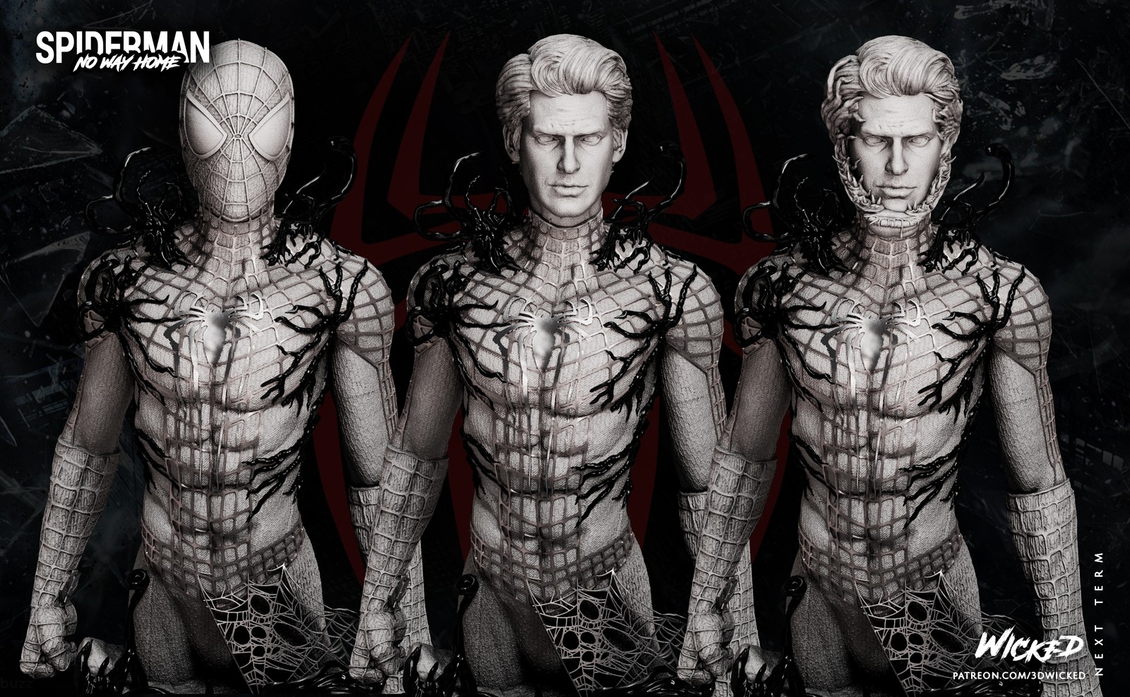 Marvel Spiderman Garfield Bust - Image 4