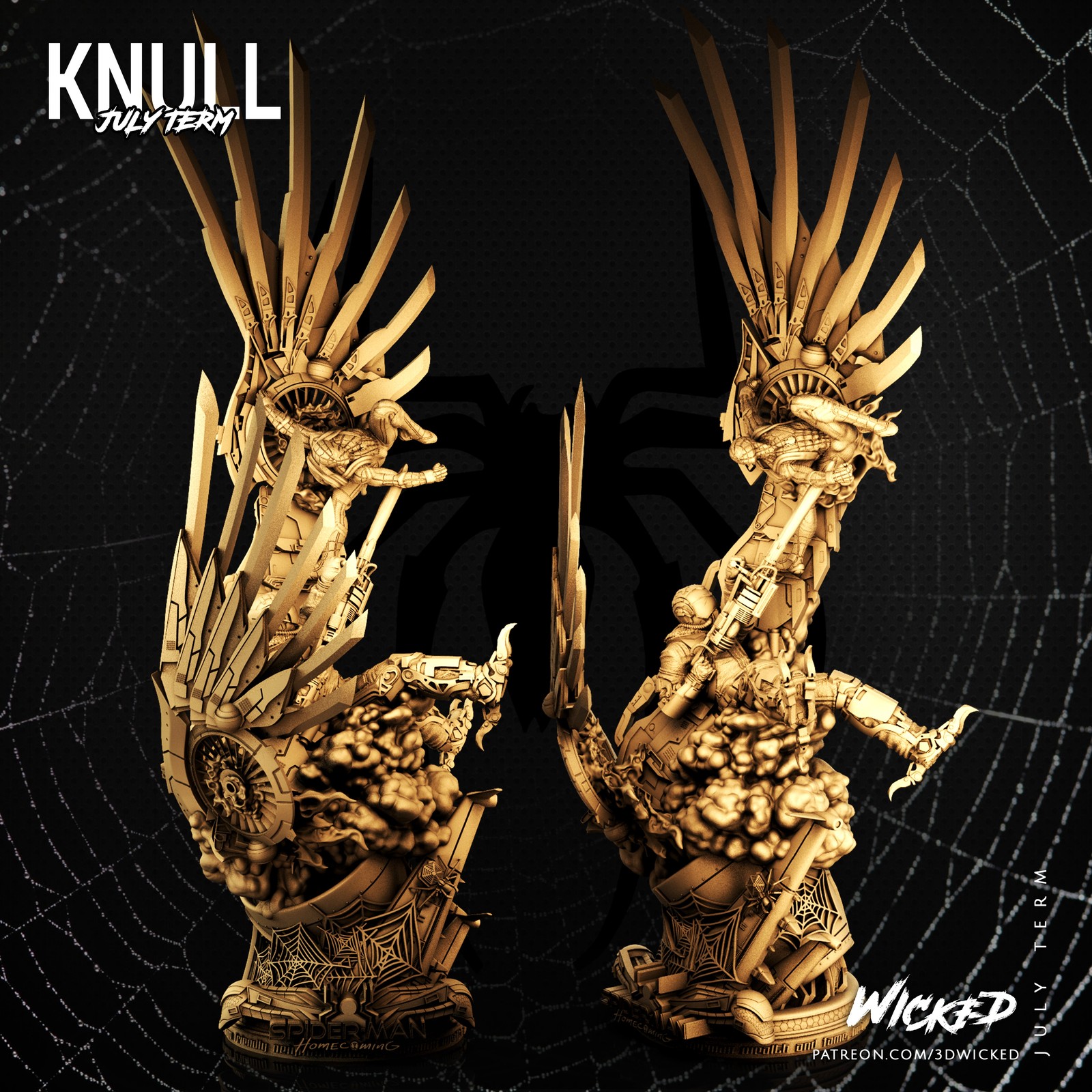 Marvel Spider man vs Vulture Diorama