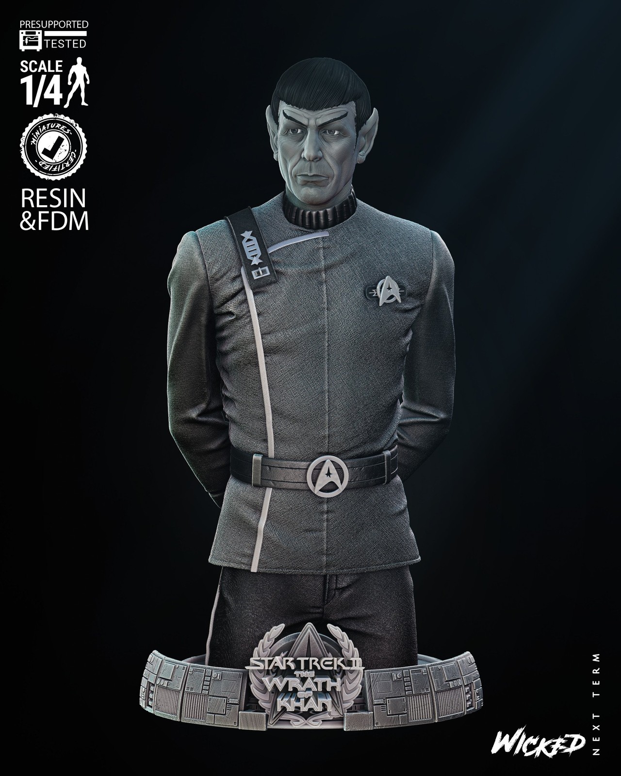 Spock The Wrath of Khan - Bust (Star Trek)