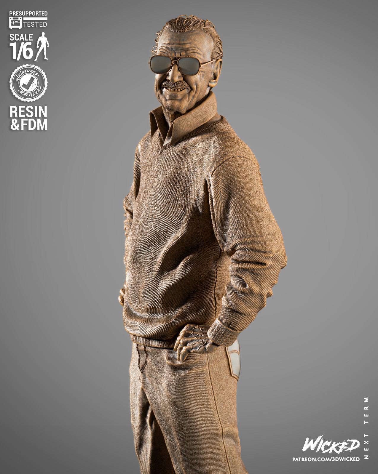 Marvel Stan Lee Sculpture - Image 5