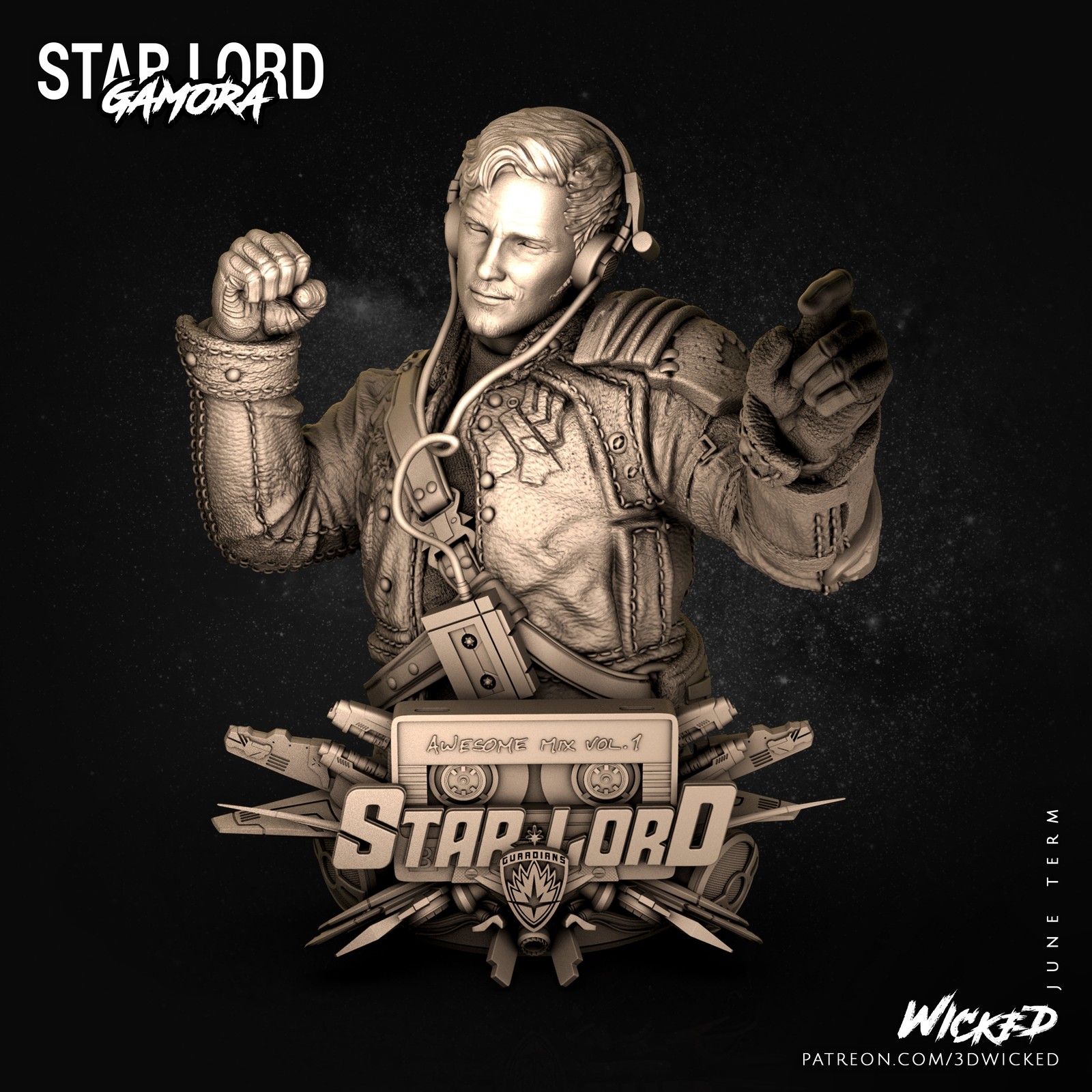 Marvel Star-Lord Bust