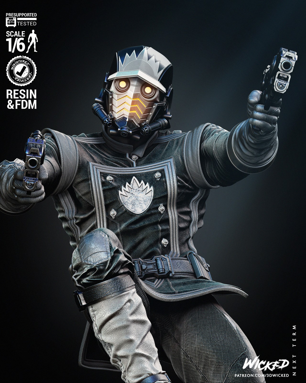 Marvel Star Lord Comic Version Sculpture - Image 5