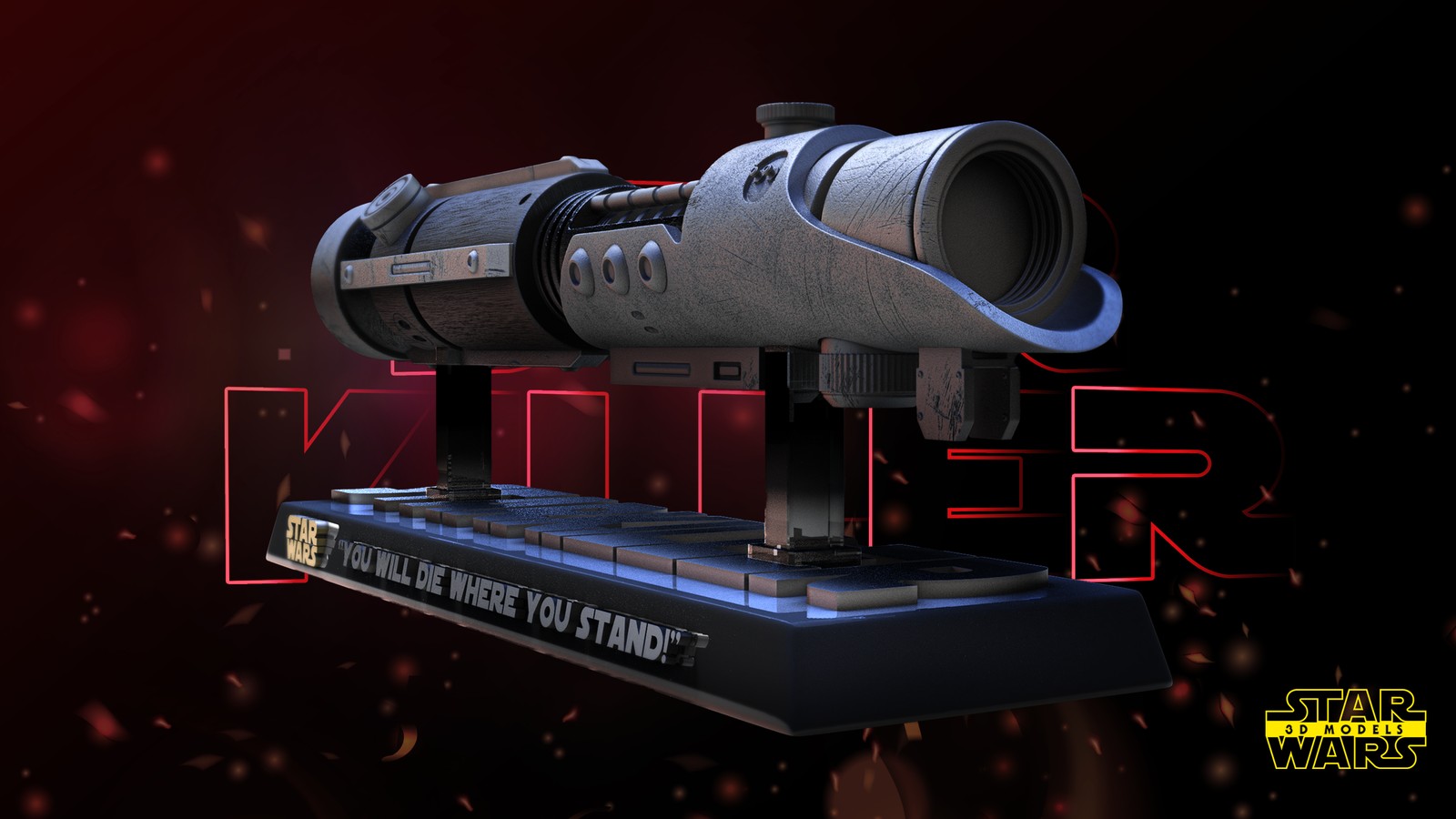 Starkiller Lightsaber Sculpture