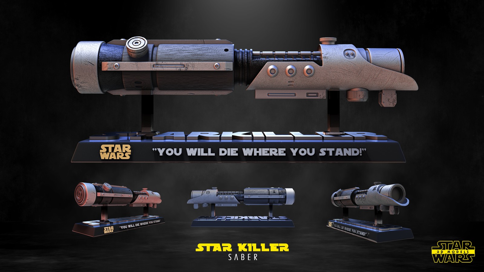 Starkiller Lightsaber Sculpture - Image 2
