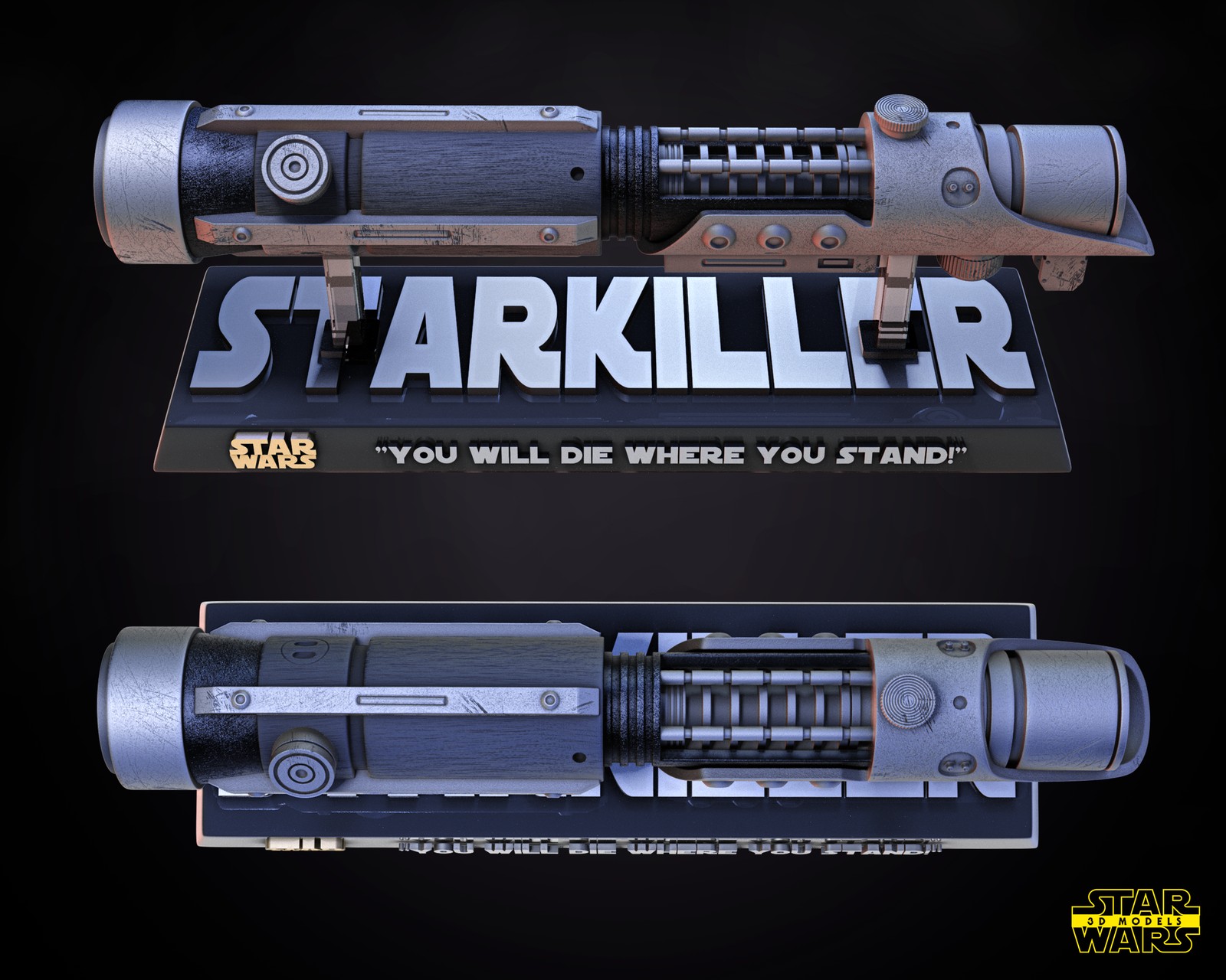 Starkiller Lightsaber Sculpture - Image 3