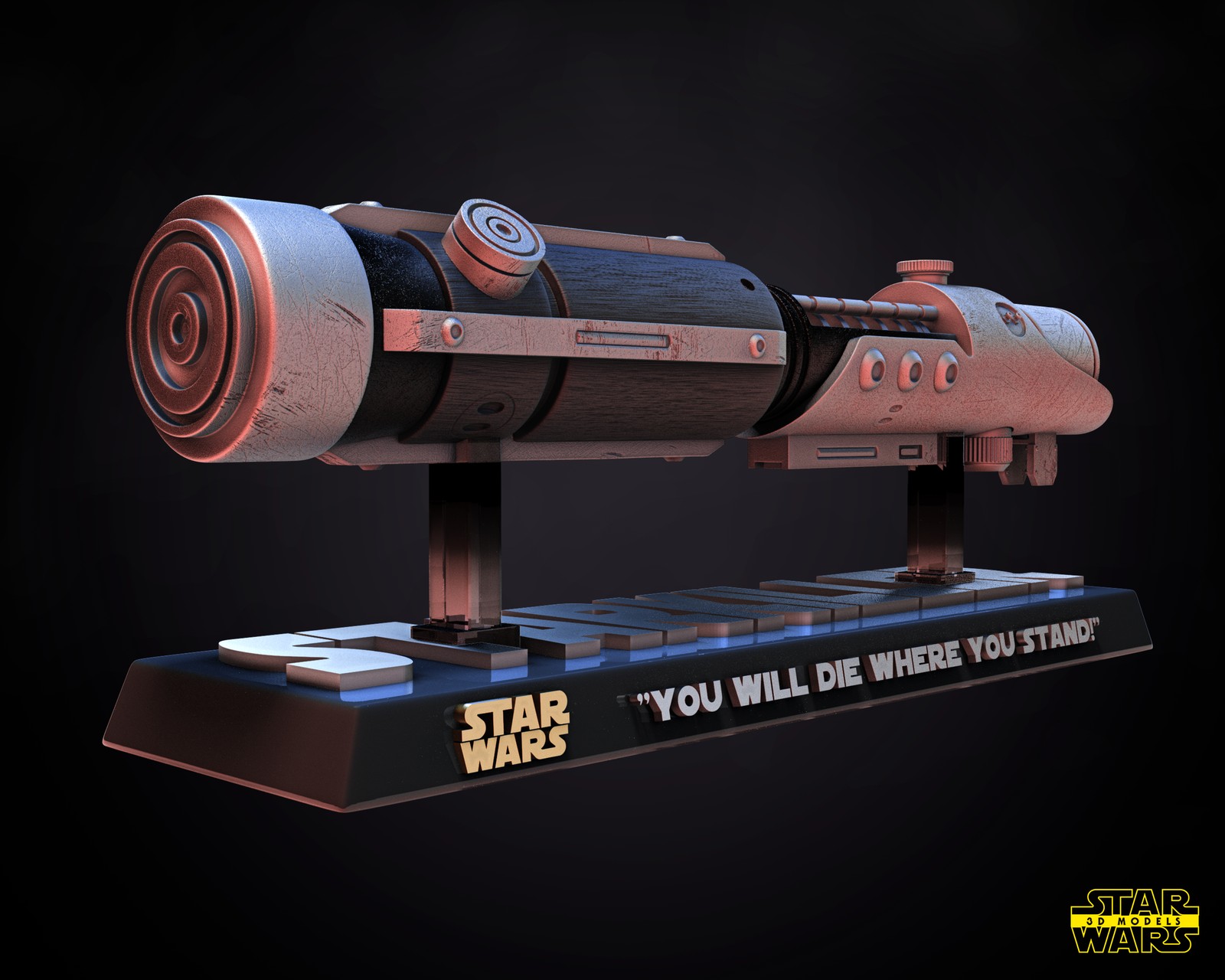 Starkiller Lightsaber Sculpture - Image 4