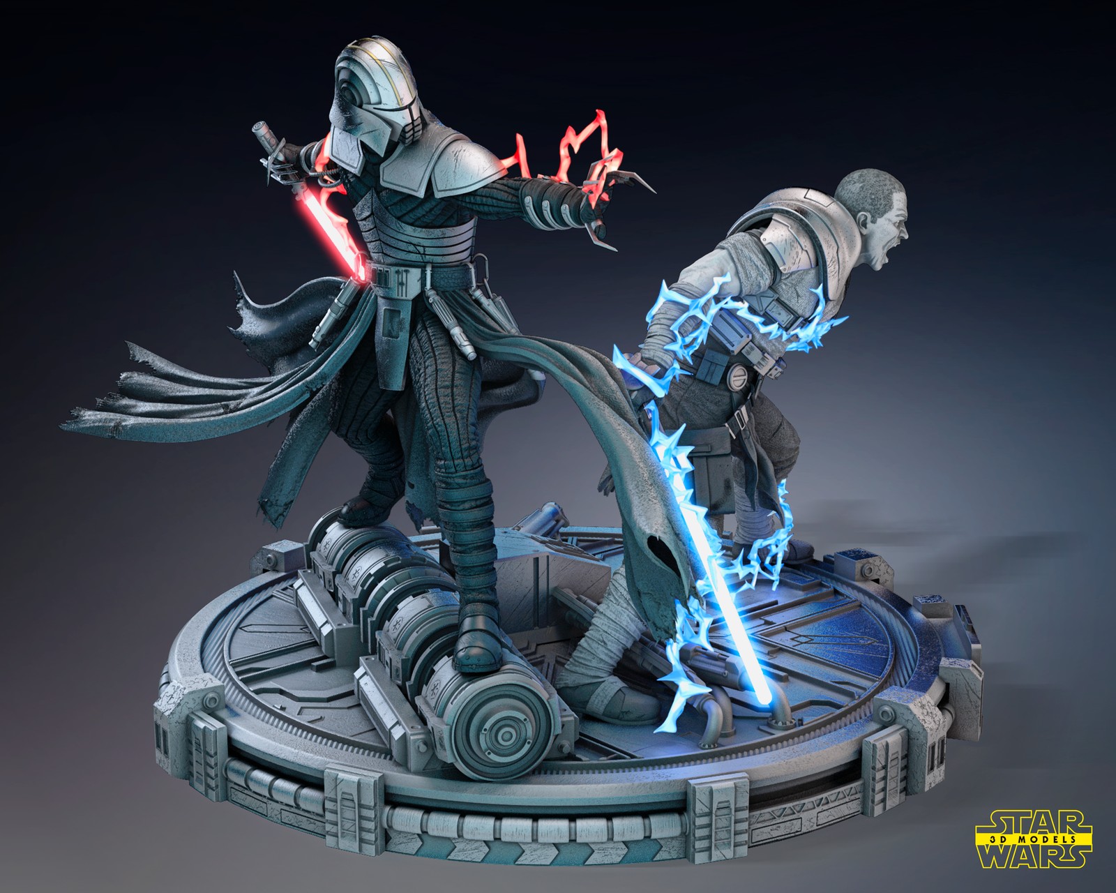 Starkiller & Darth Vader - Diorama (Star Wars) - Image 4