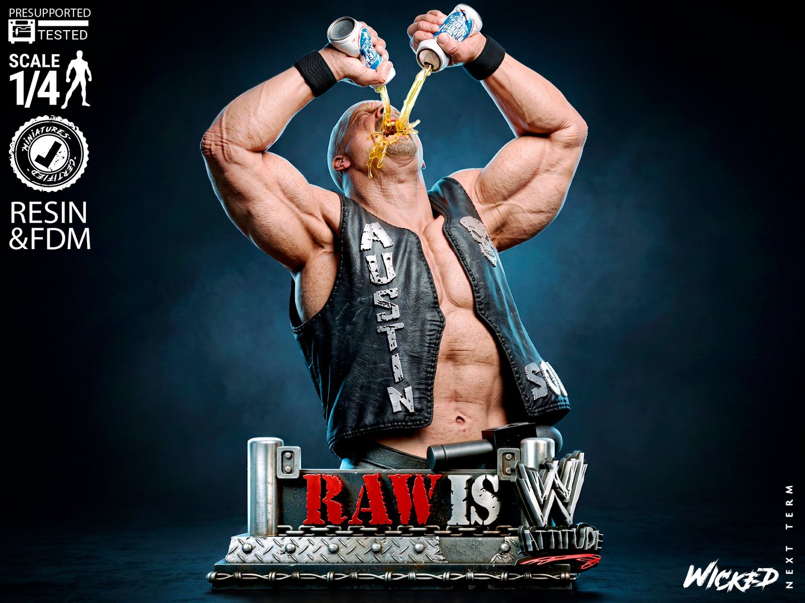 Stone Cold Steve Austin Attitude Era - Bust (WWE)