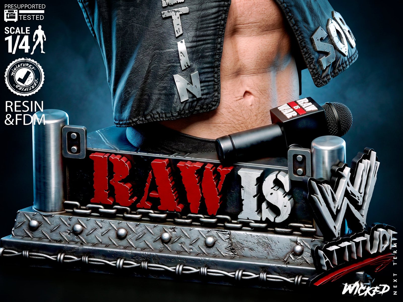 Stone Cold Steve Austin Attitude Era - Bust (WWE) - Image 4