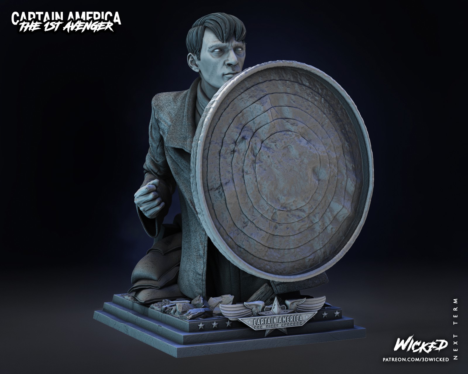 Marvel Steve Rogers Bust - Image 2