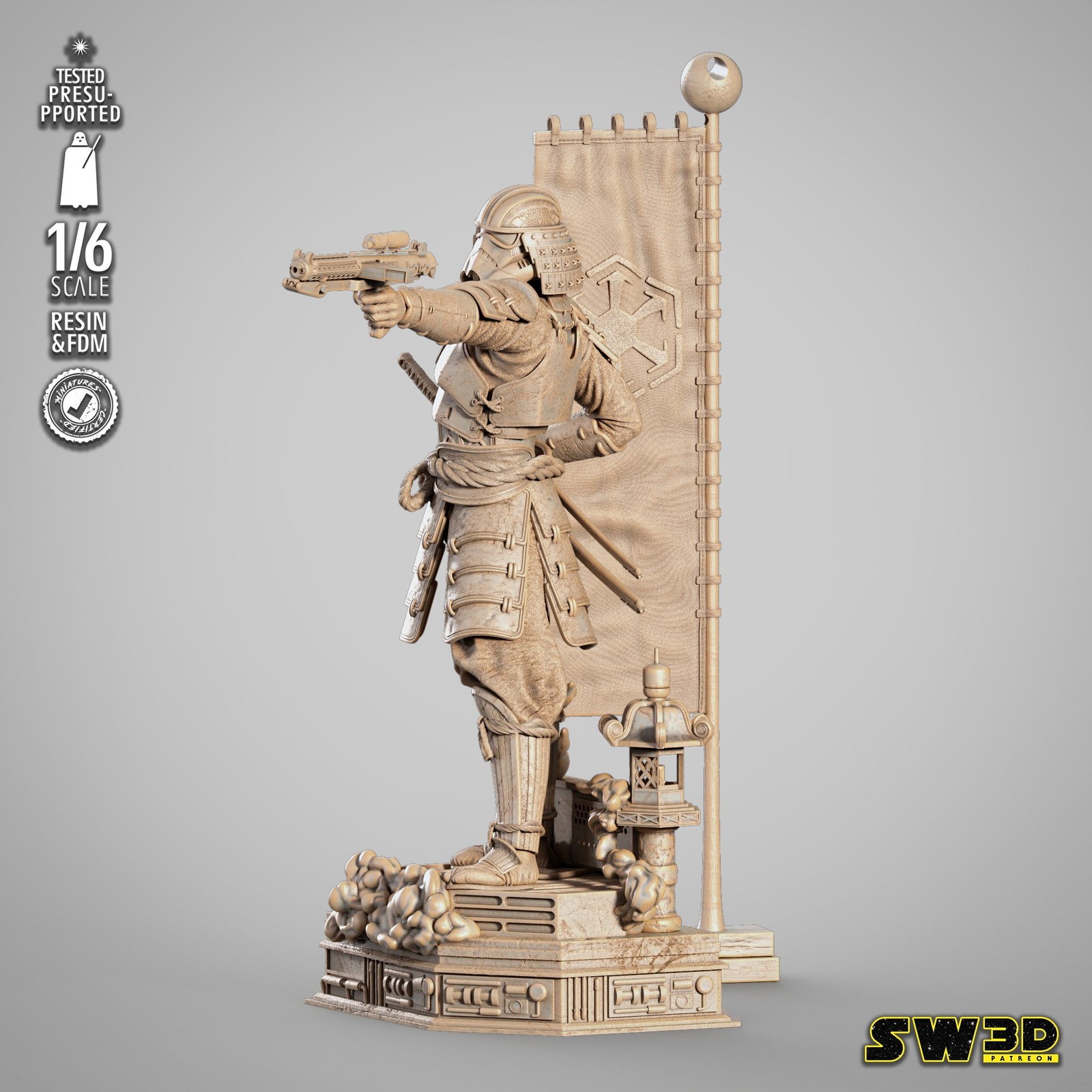 Stormtrooper Samurai Sculpture - Image 2