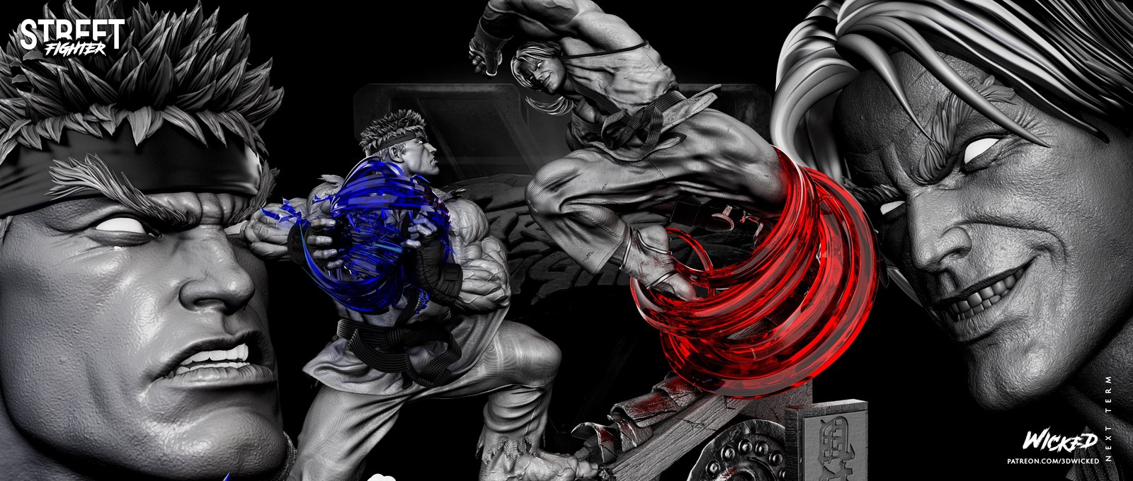 Ryu & Ken - Diorama (Street Fighter)