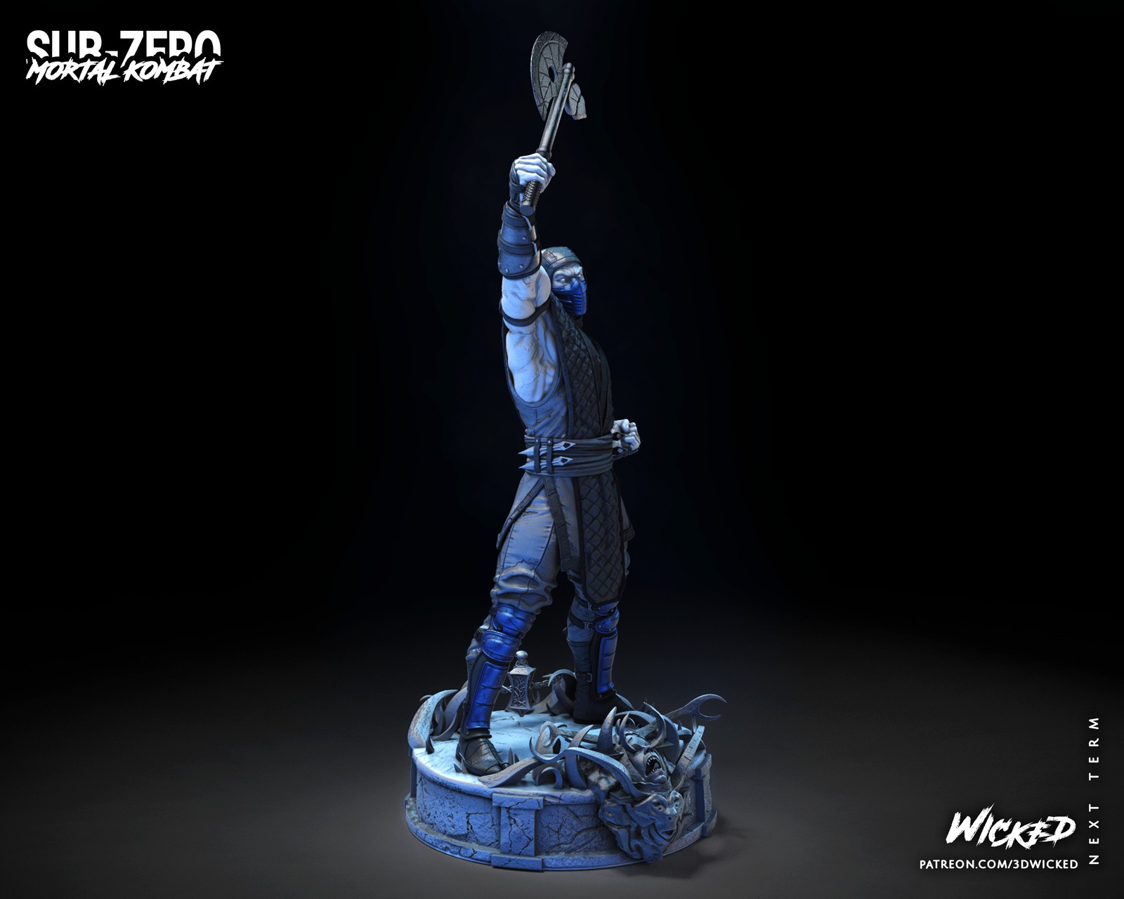 Video Game Sub Zero Sculpture - Image 2