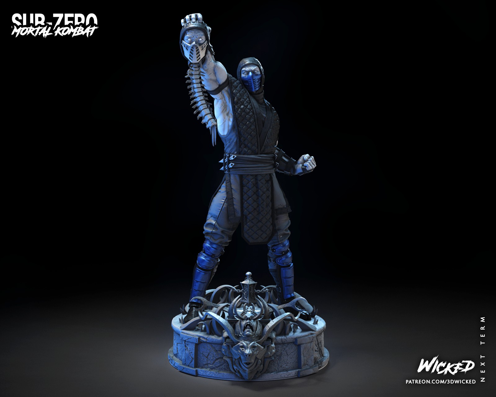 Video Game Sub Zero Sculpture - Image 3