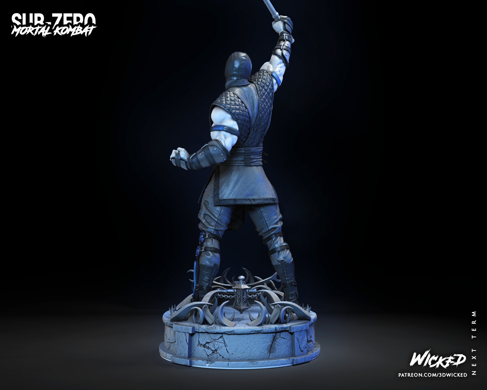 Video Game Sub Zero Sculpture - Image 4