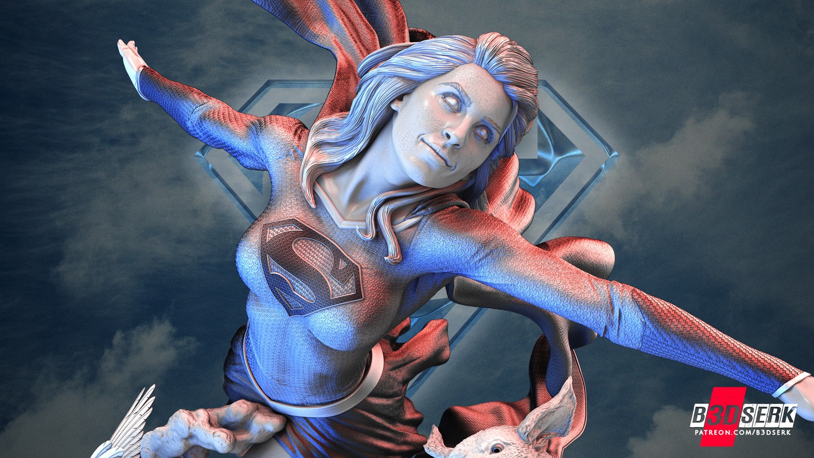 Super Girl Sculpture