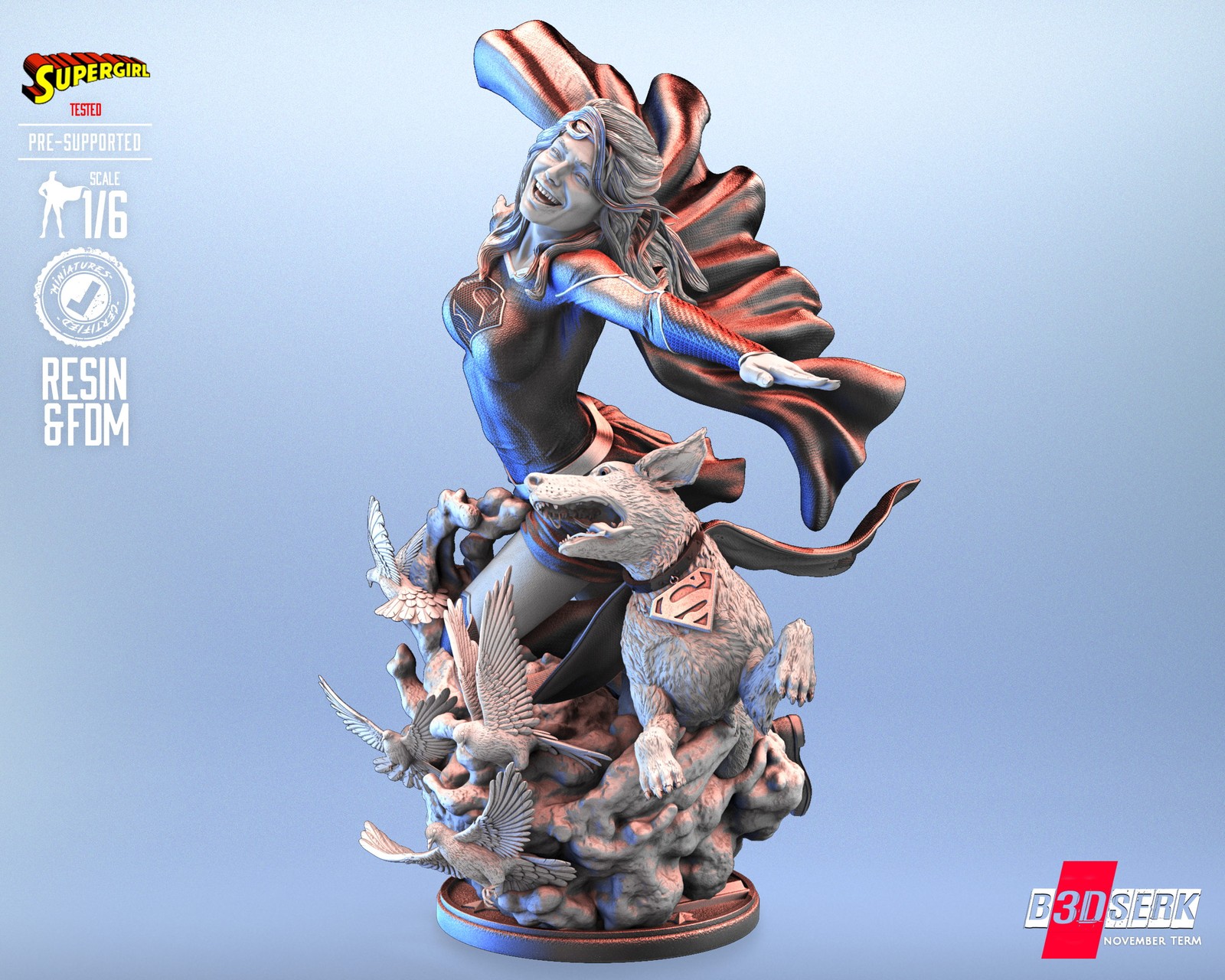 Super Girl Sculpture - Image 2