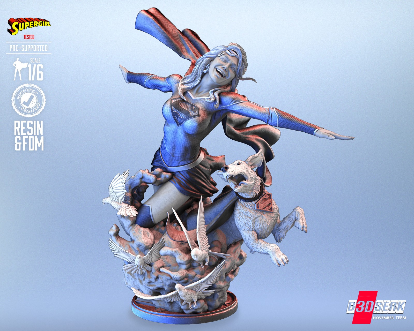 Super Girl Sculpture - Image 3