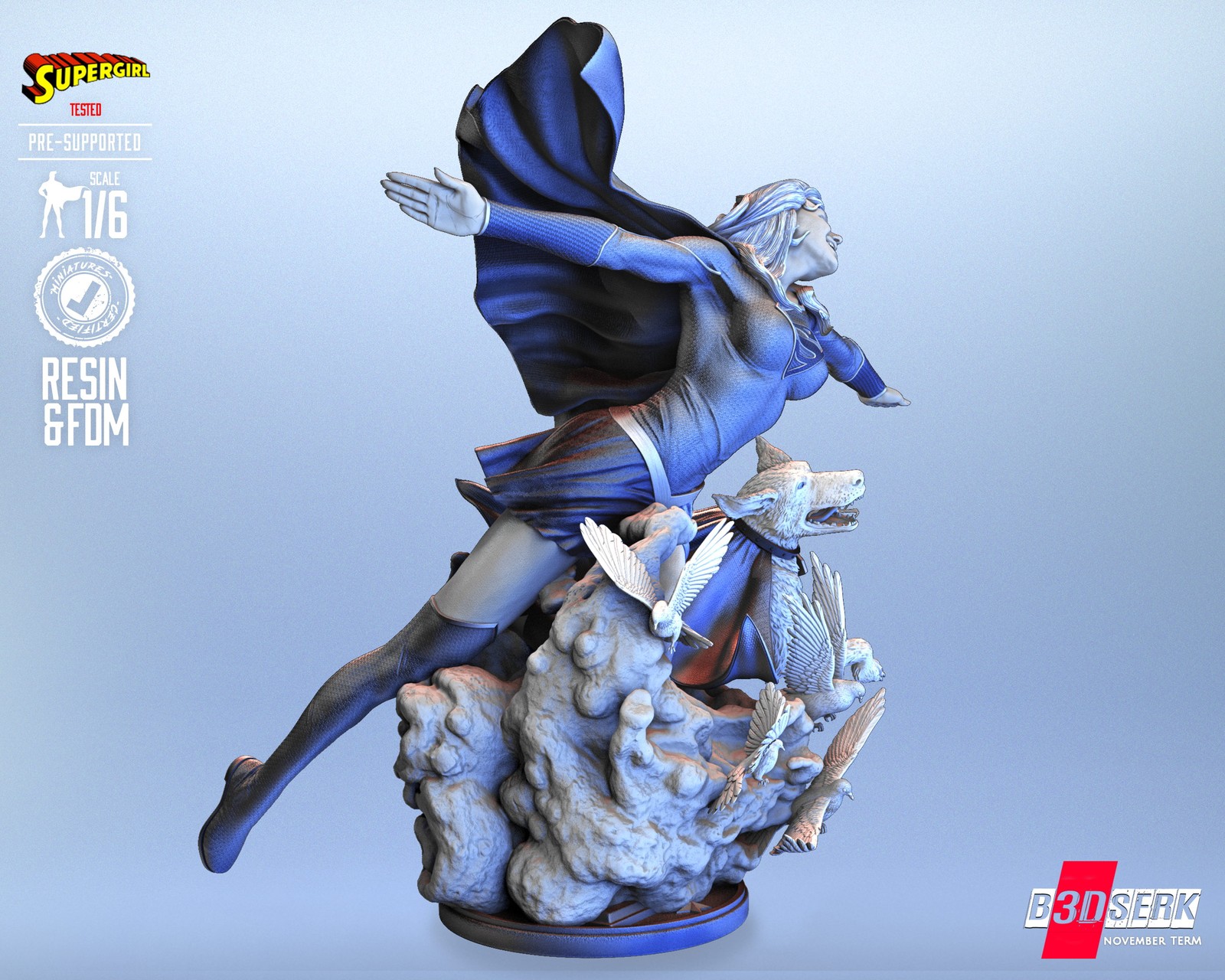 Super Girl Sculpture - Image 4