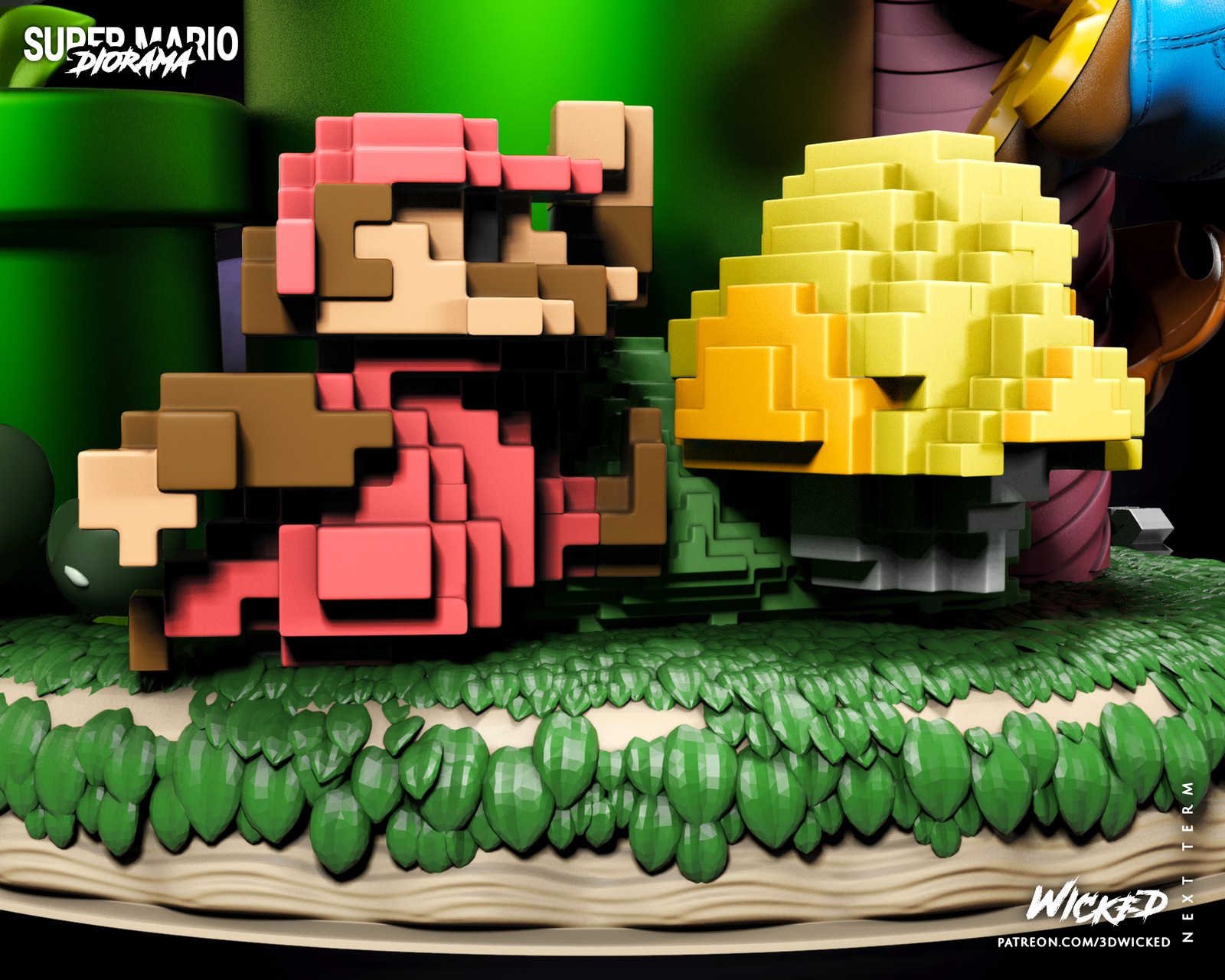 Super Mario Bros Sculpture