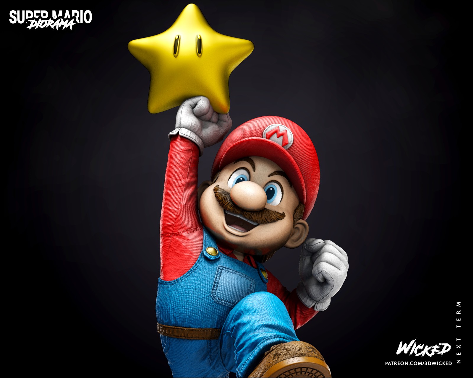 Super Mario Bros Movie Sculpture