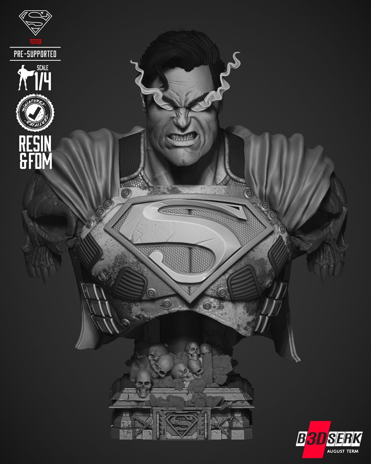 Superman Dark Night Bust Portrait
