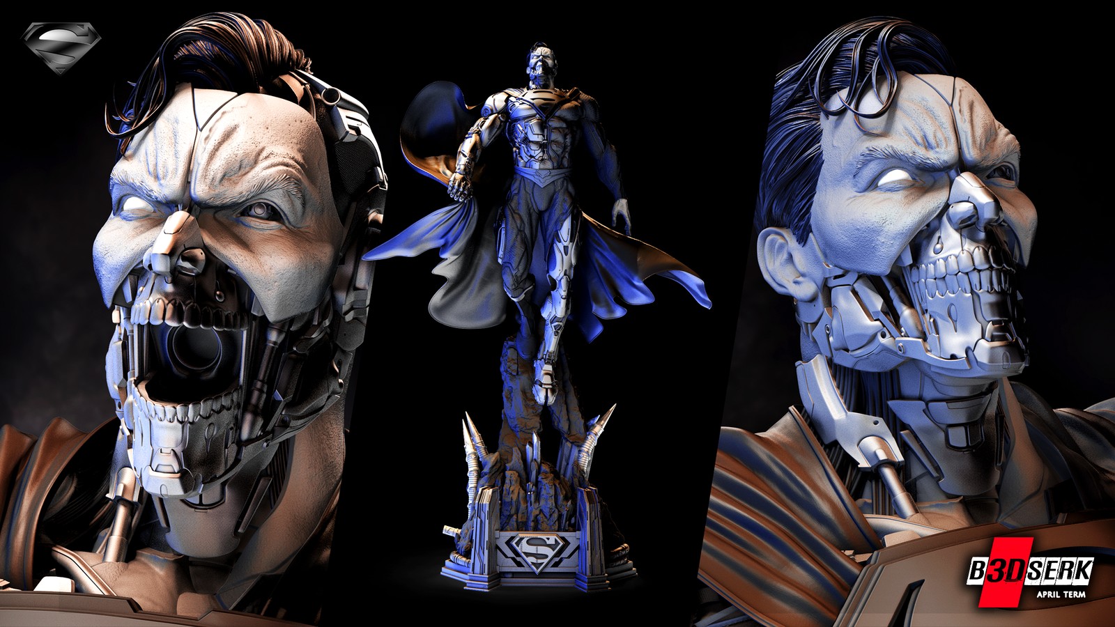 Cyborg Superman Sculpture 1/6