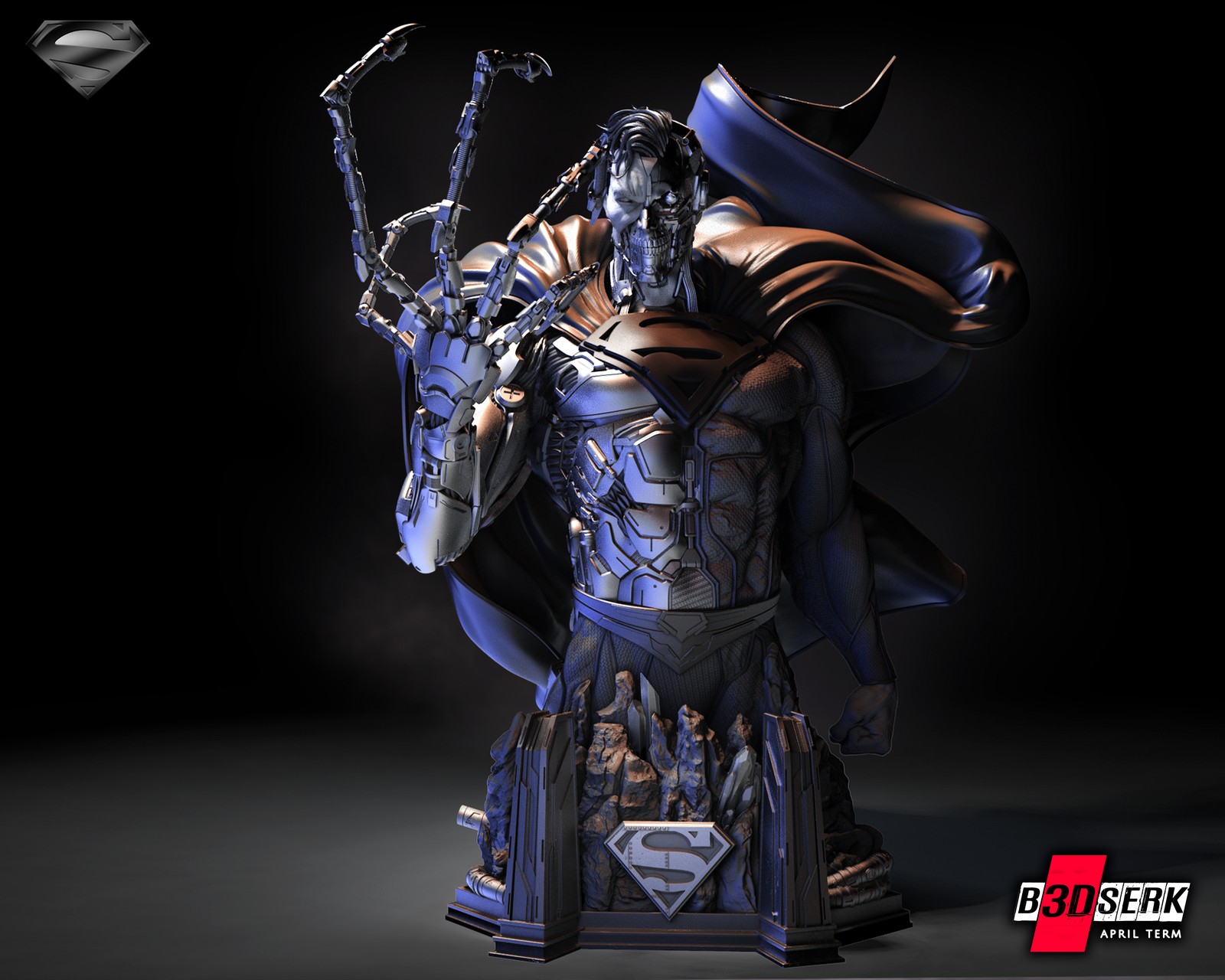 Superman Cyborg Bust 1/4 Scale - Image 2