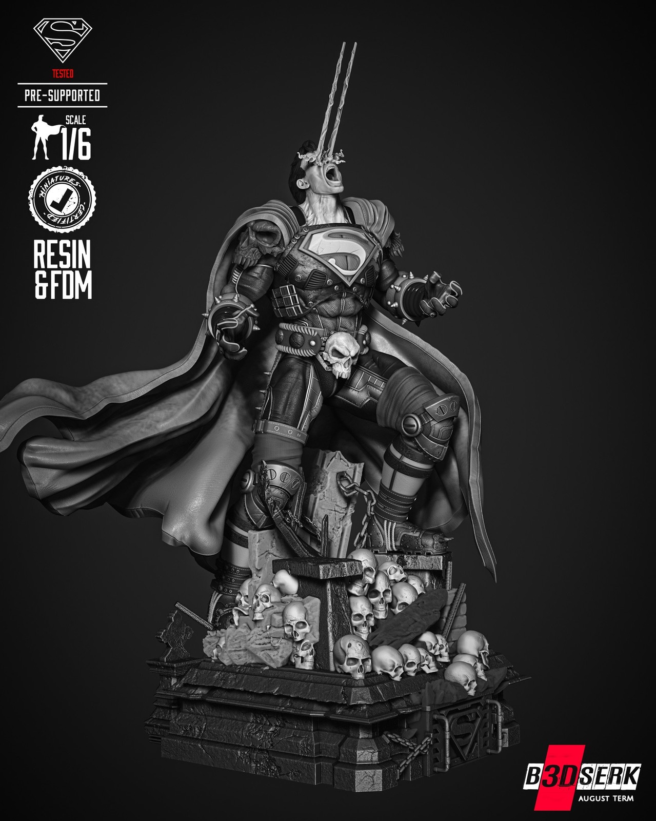 Superman Dark Night Sculpture - Image 2