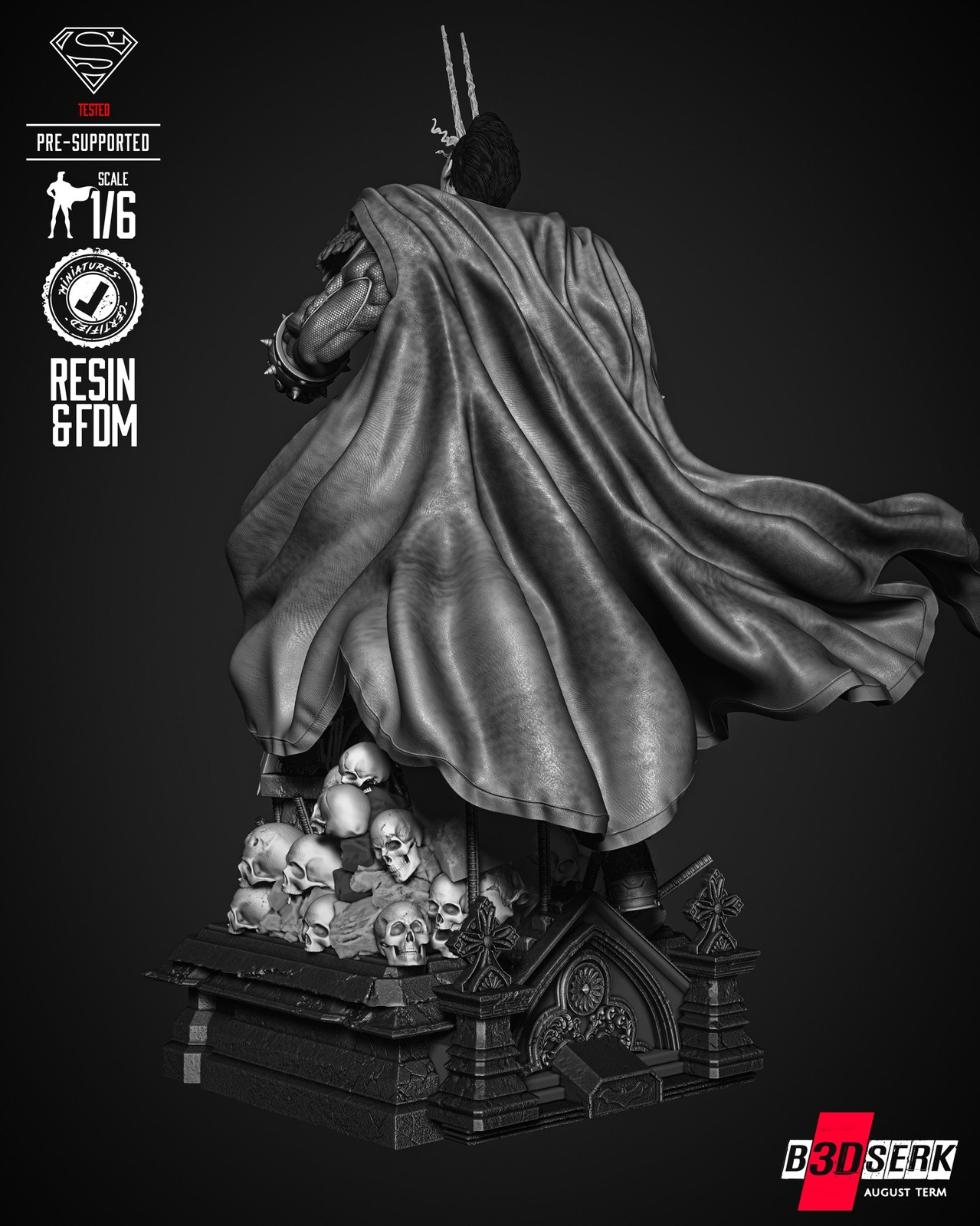Superman Dark Night Sculpture - Image 3