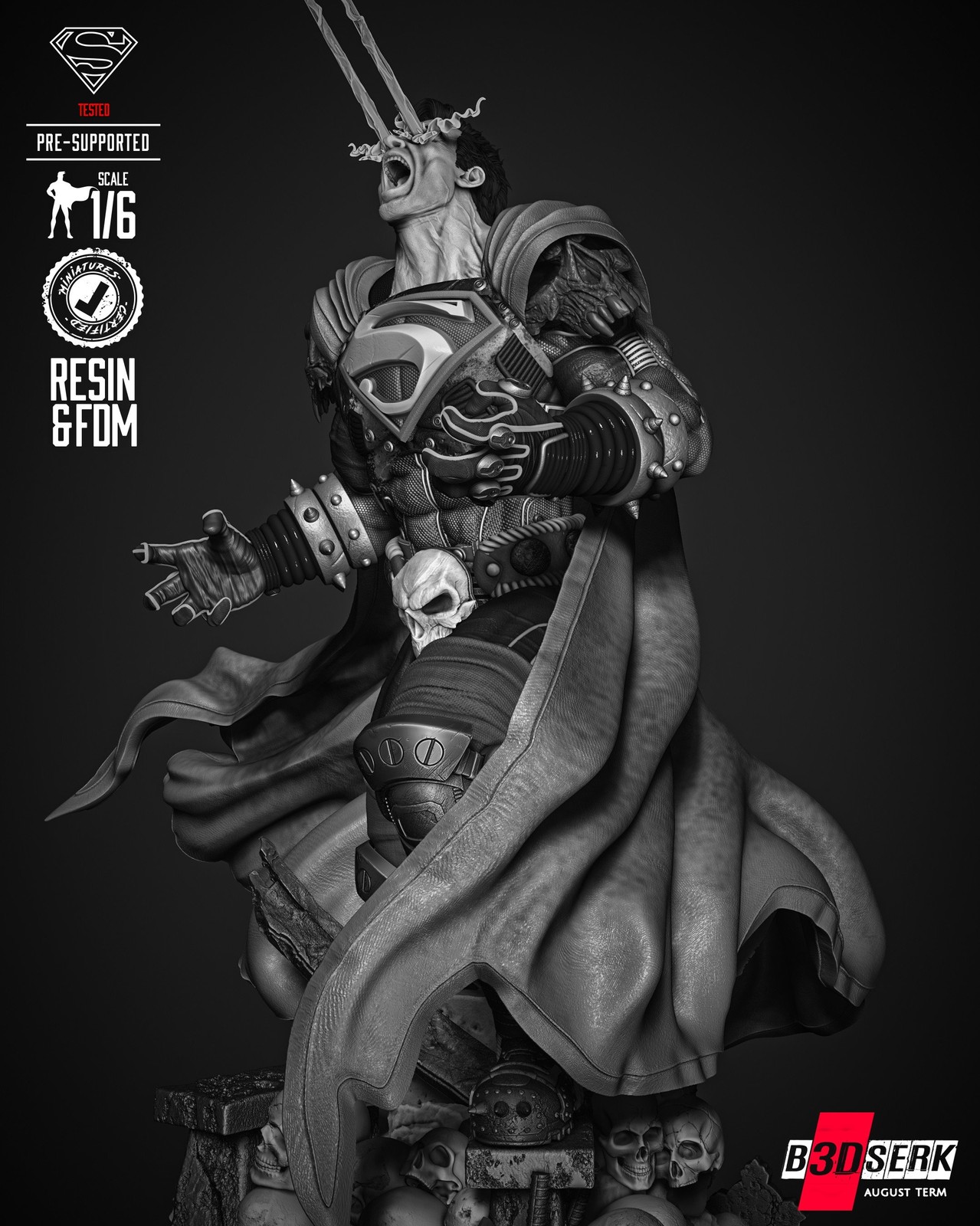 Superman Dark Night Sculpture - Image 4