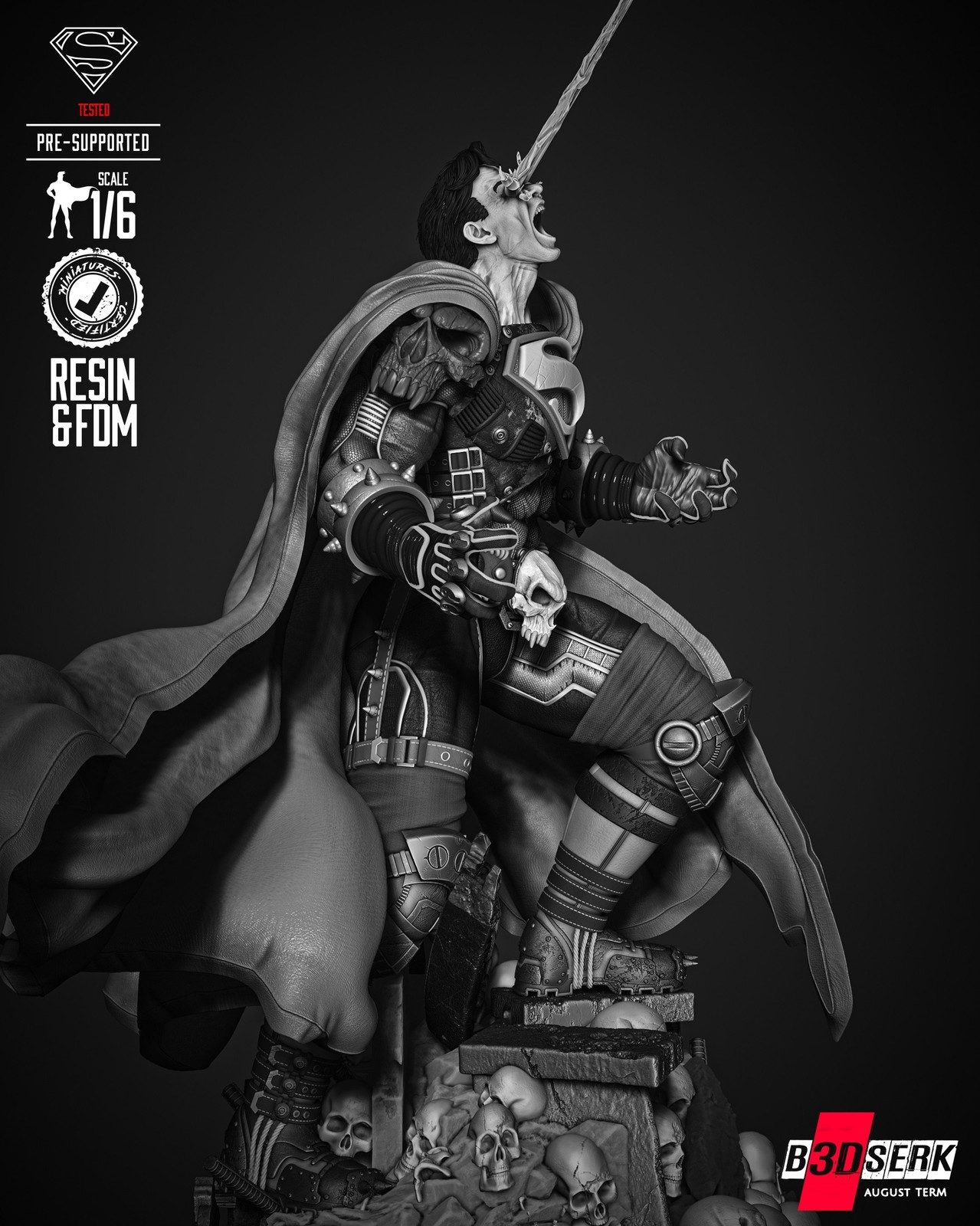 Superman Dark Night Sculpture - Image 5