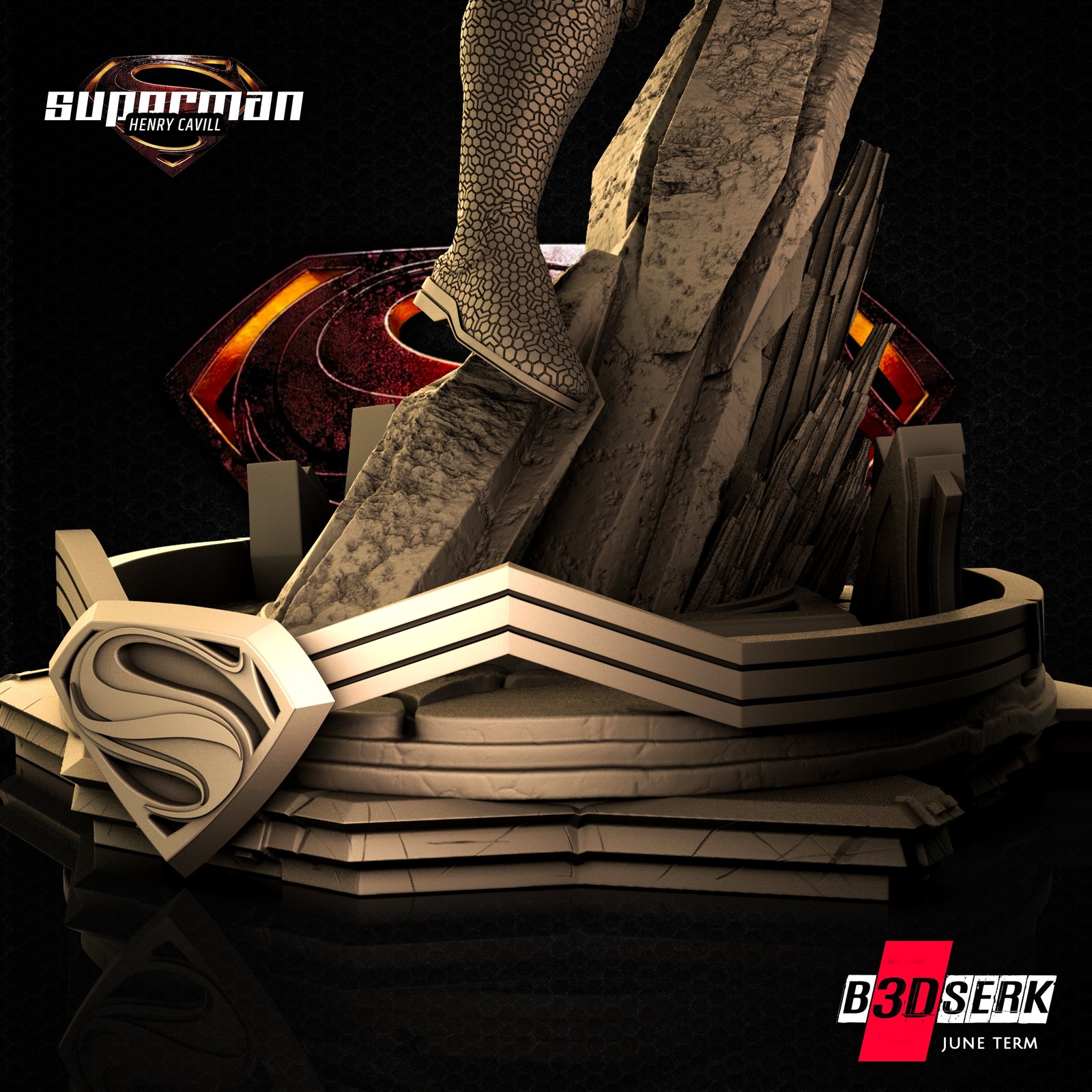 Superman Sculpture 1/6 - Image 2