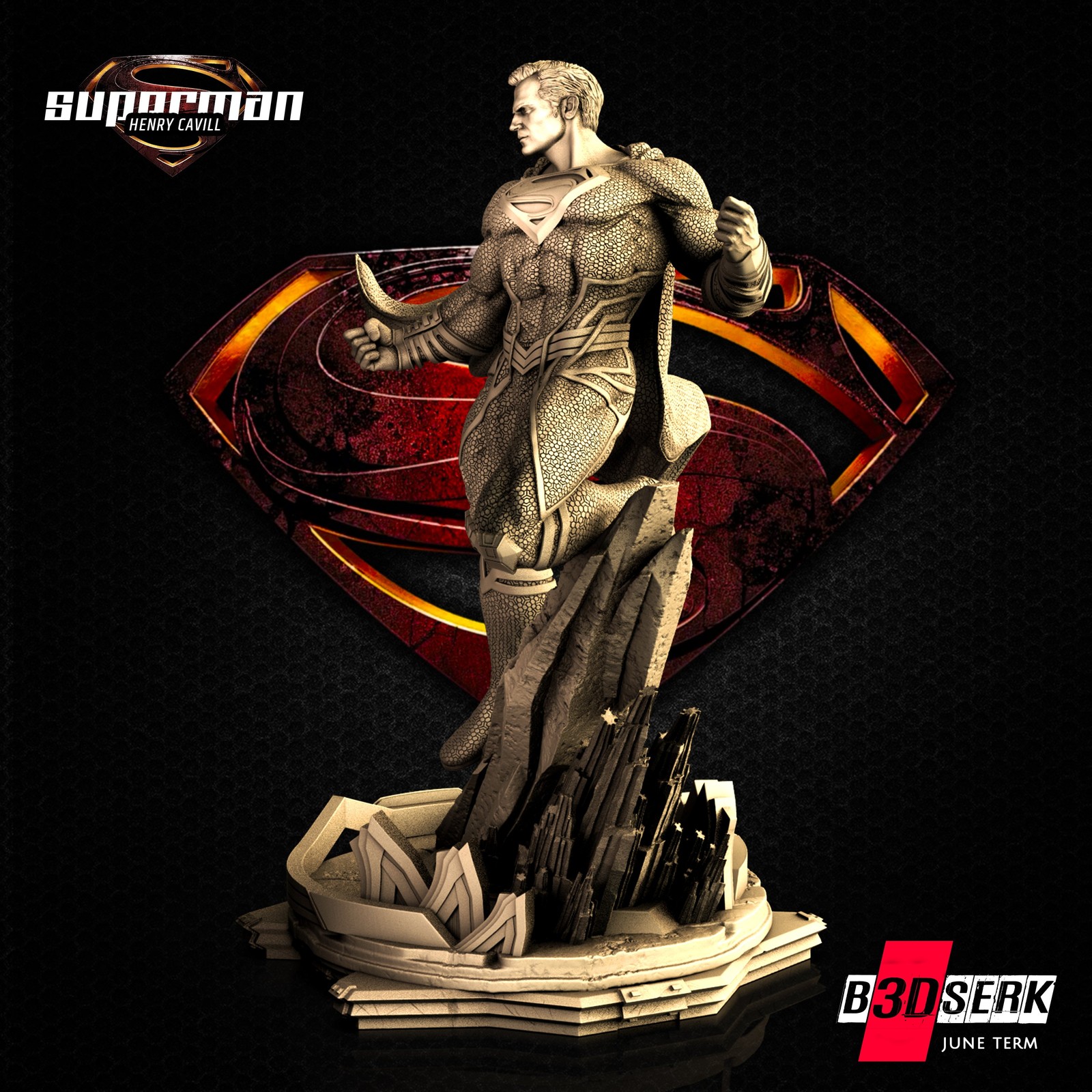 Superman Sculpture 1/6 - Image 3