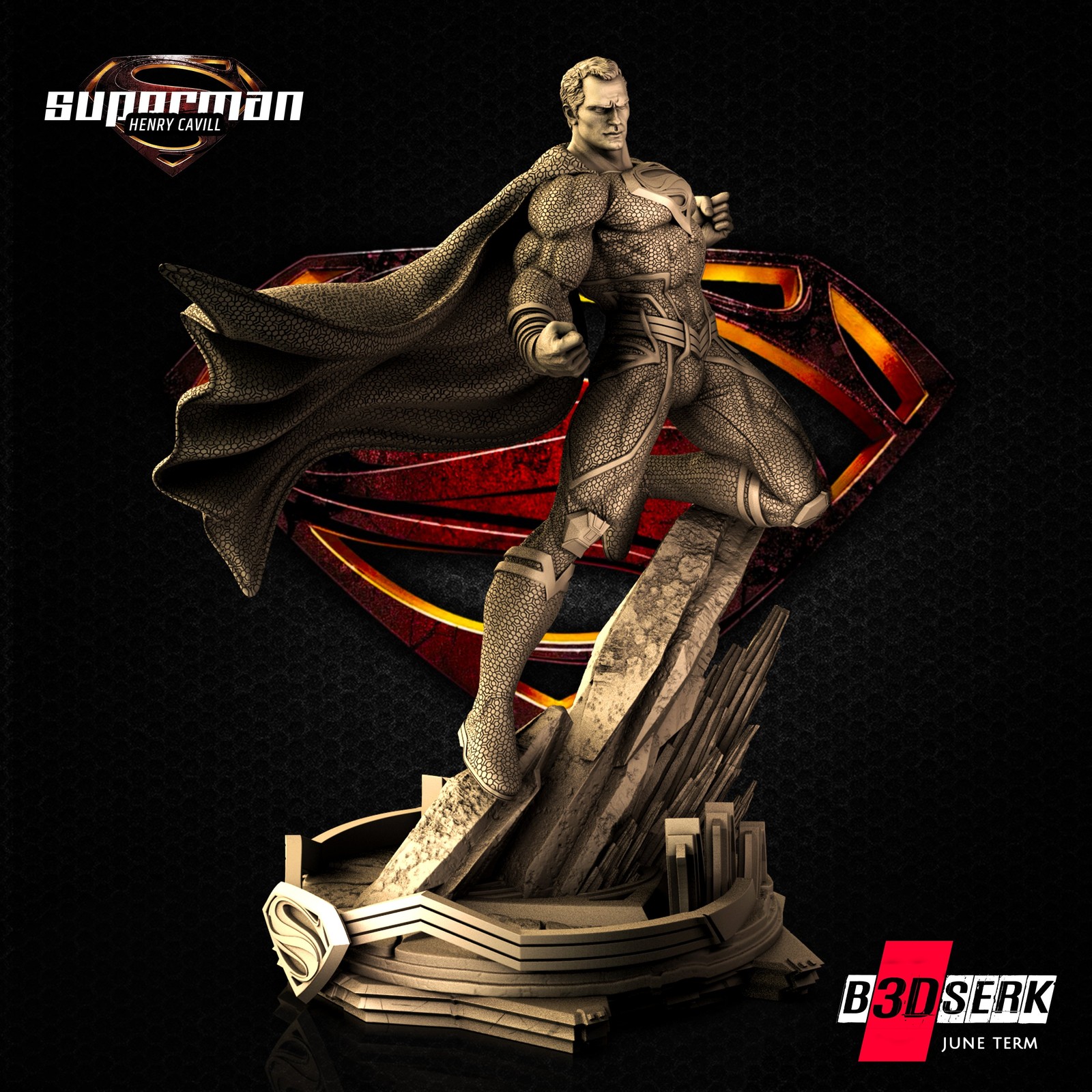 Superman Sculpture 1/6 - Image 4