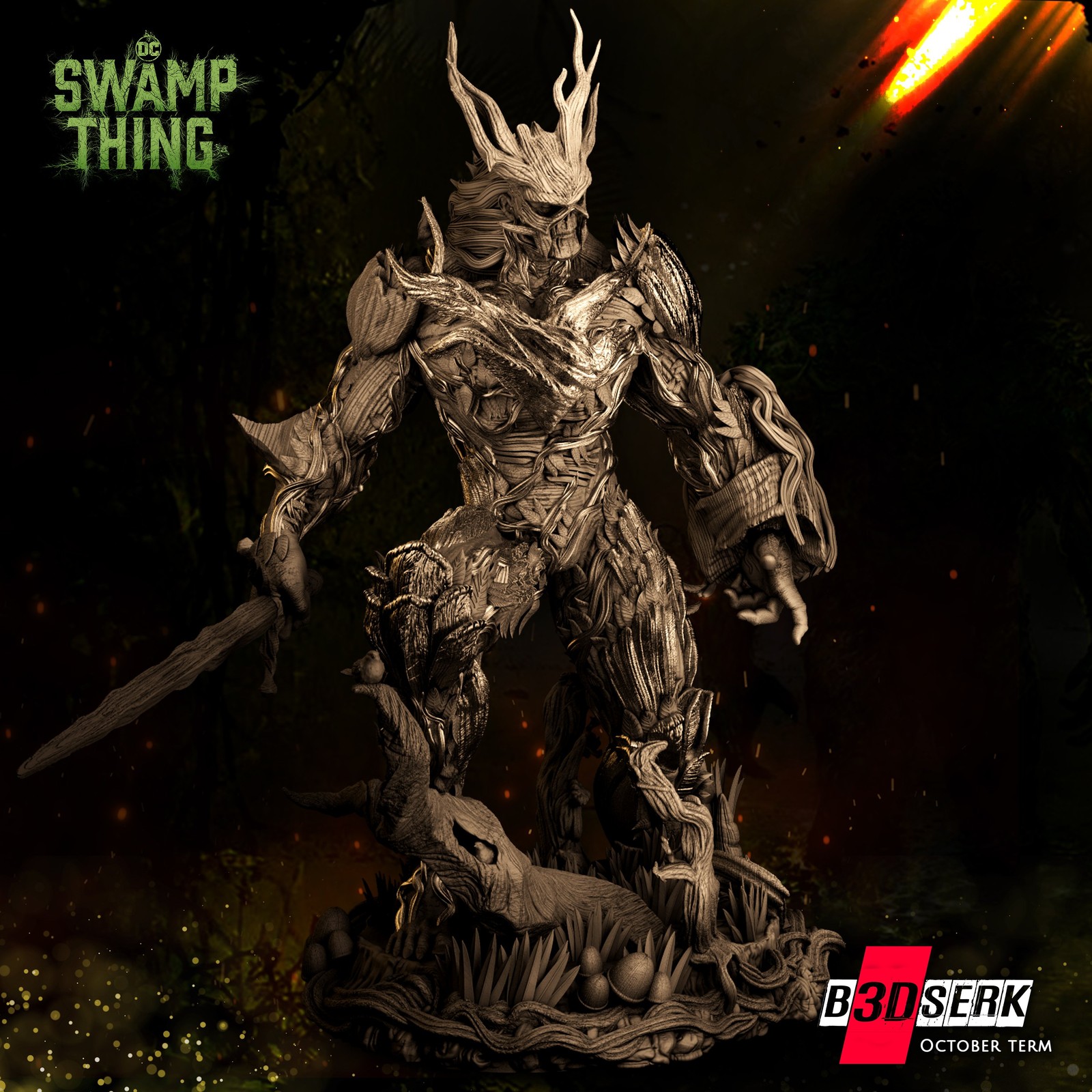 Swamp Thing Sculpture 1/6 - Image 3