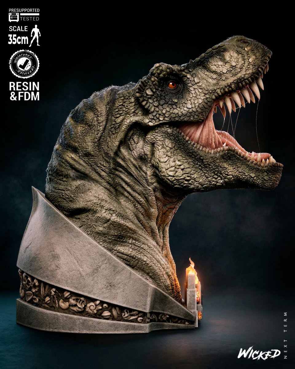 T-Rex Portrait Bust - Image 2