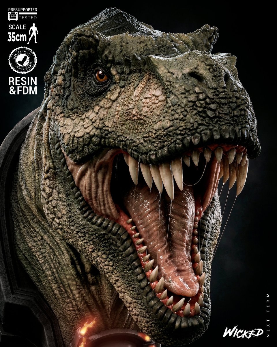 T-Rex Portrait Bust - Image 3