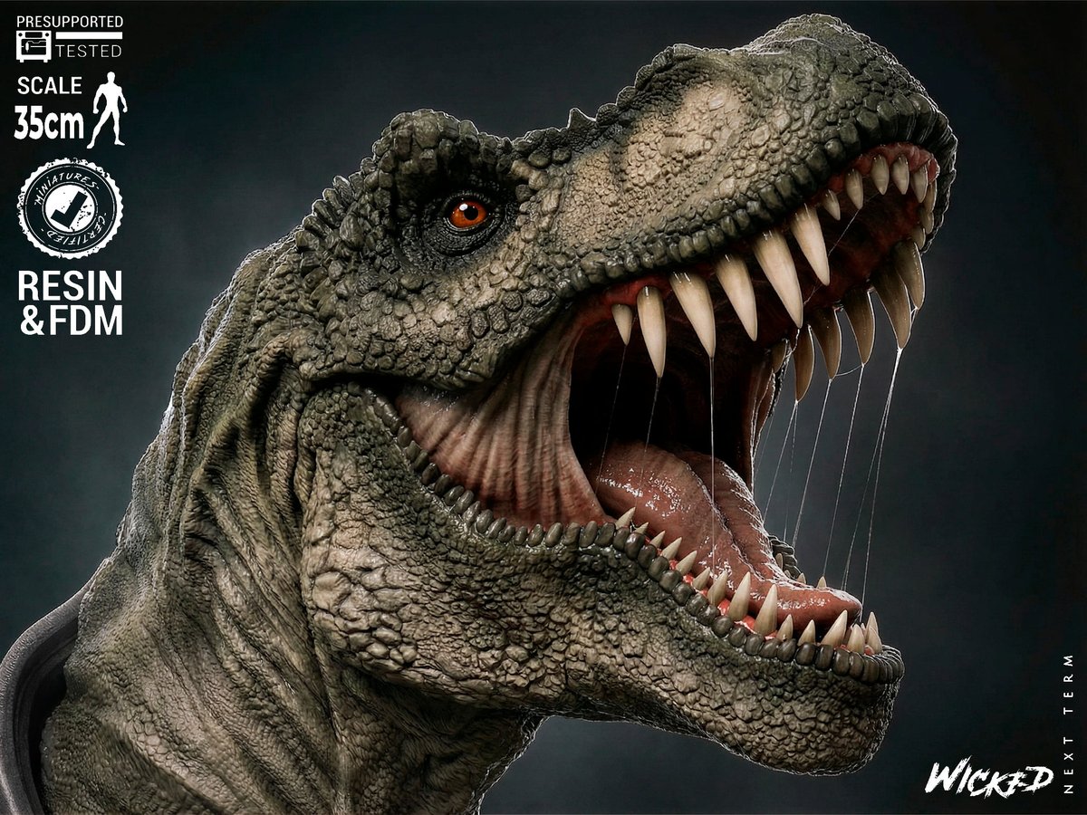 T-Rex Portrait Bust - Image 5