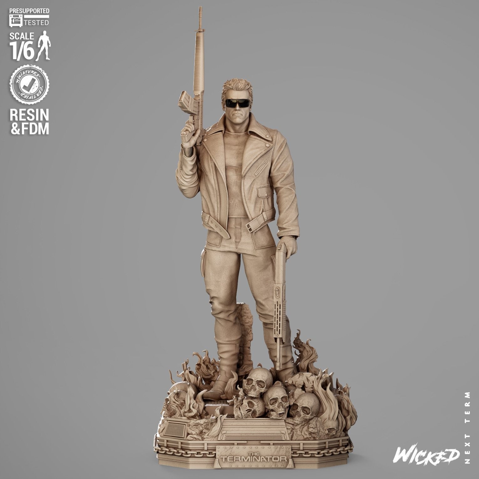 Terminator 1 Sculpture