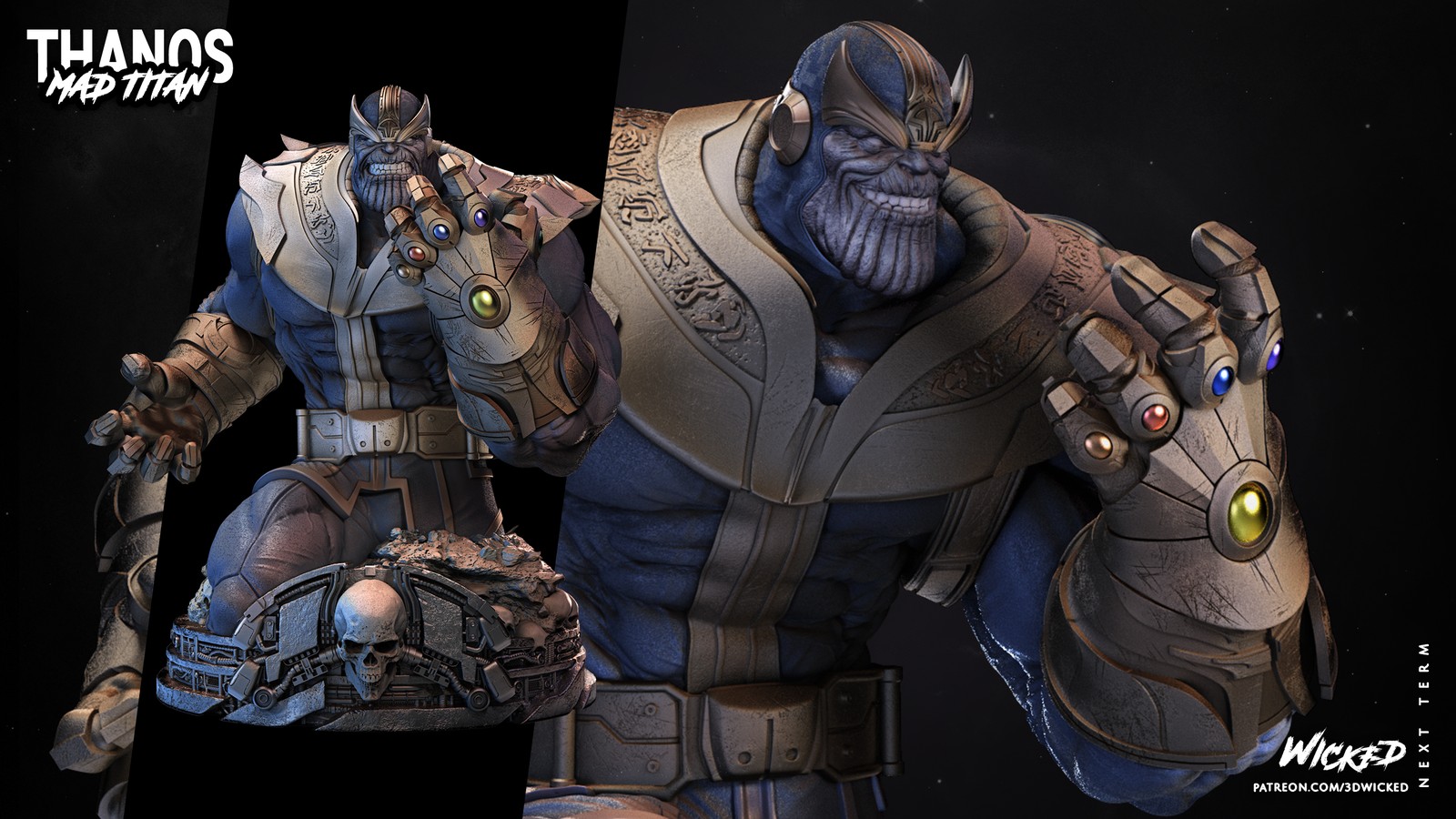 Marvel Thanos Comic Bust