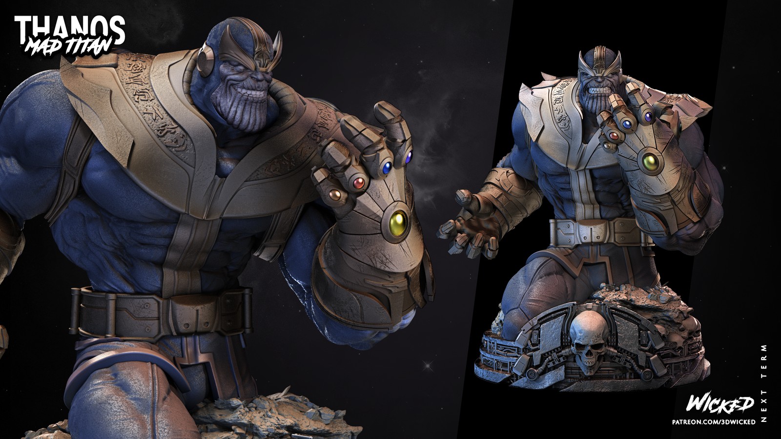 Marvel Thanos Comic Bust - Image 2