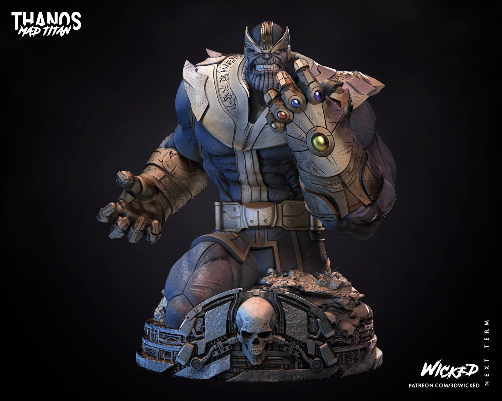 Marvel Thanos Comic Bust - Image 3