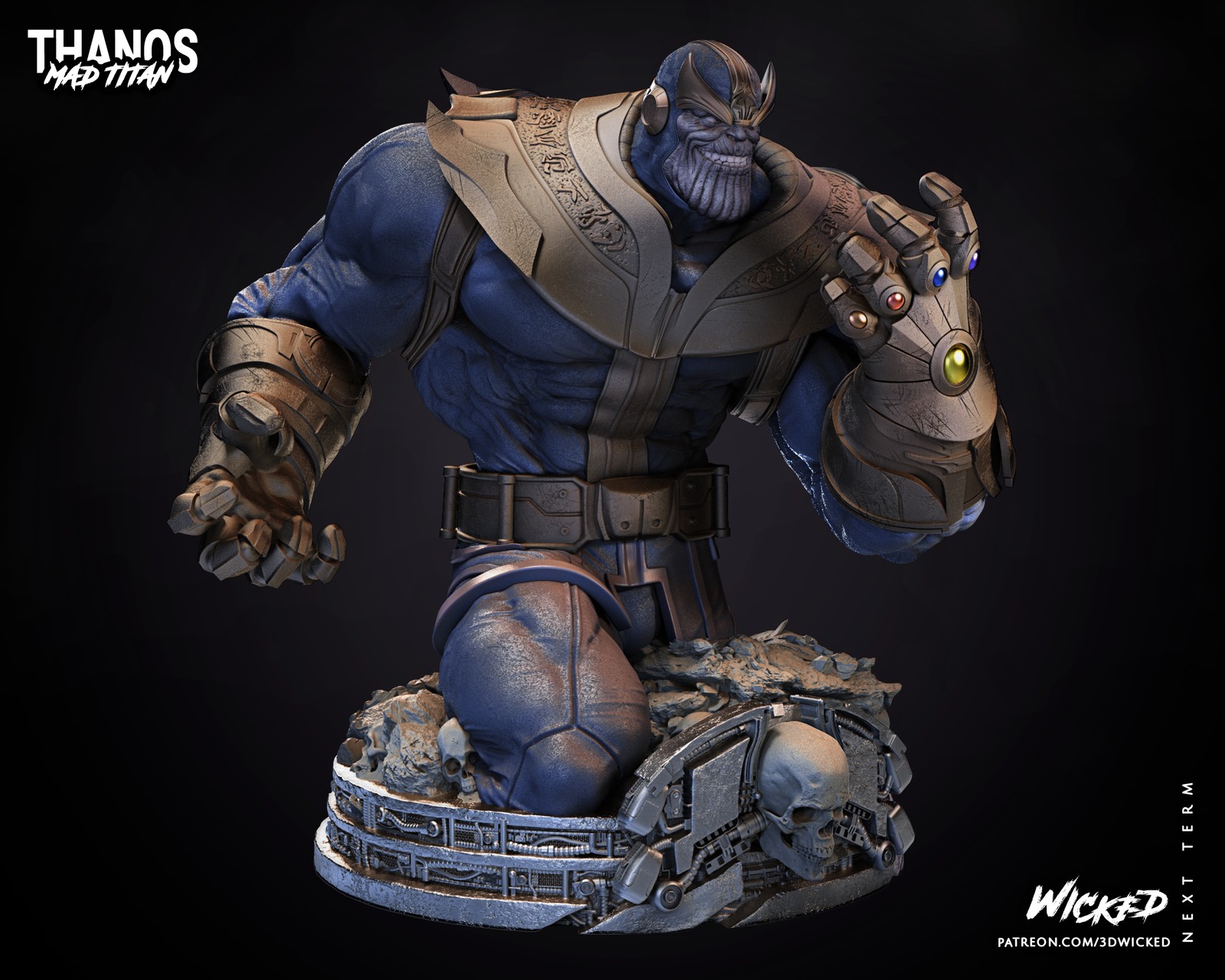 Marvel Thanos Comic Bust - Image 4
