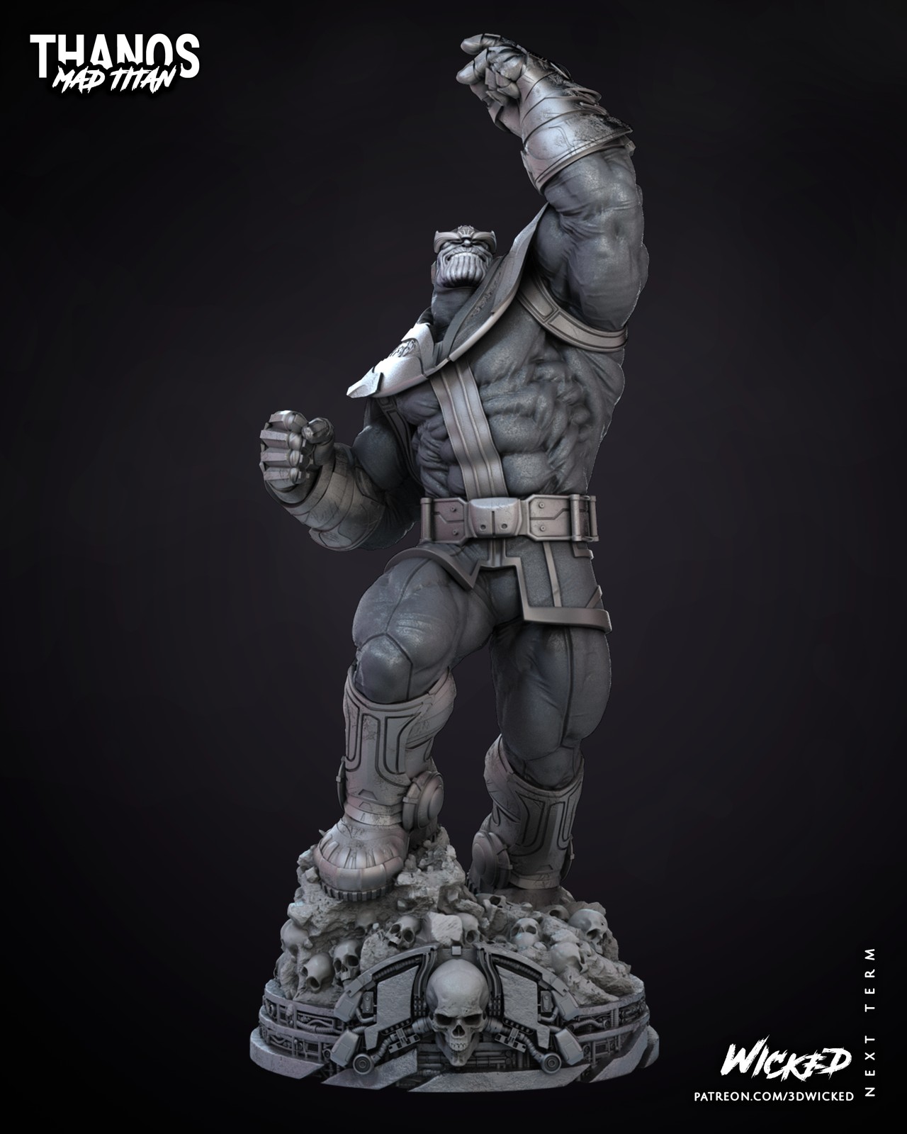 Marvel Thanos Comic Sculpture - Image 2