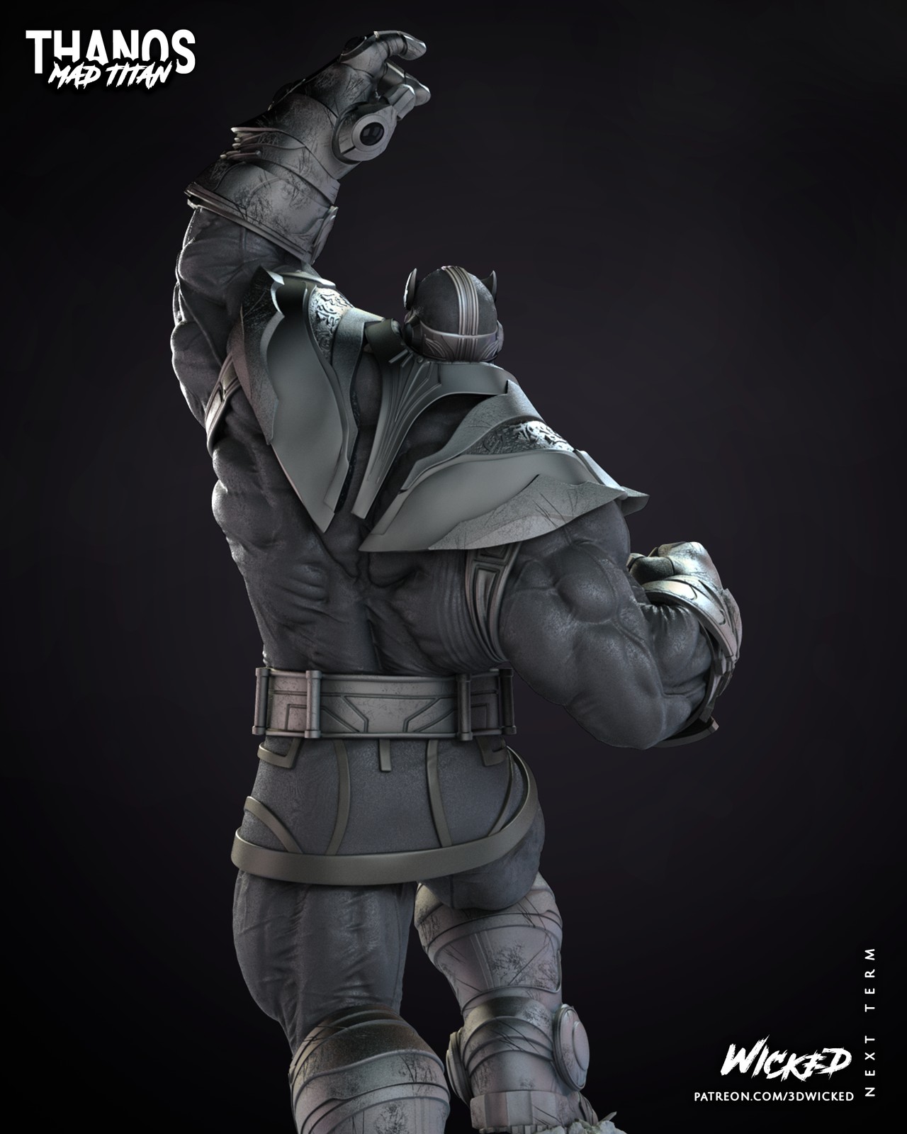 Marvel Thanos Comic Sculpture - Image 3