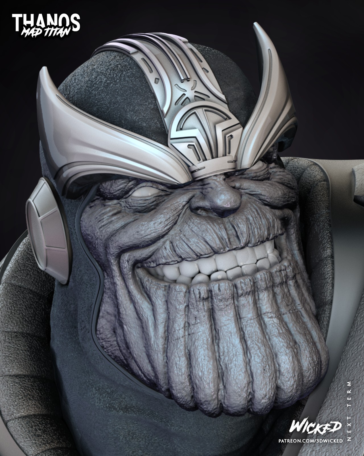 Marvel Thanos Comic Sculpture - Image 5